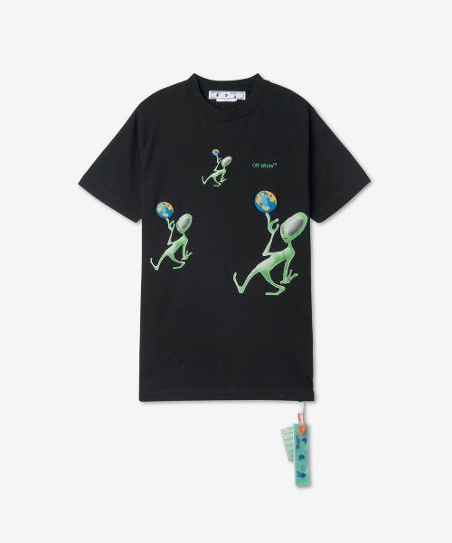 Off-White o1in1s1024 Q:1 / Alien Arrow Over S/S T -Shirt in Black Size US XL / EU 56 / 4 - 1 Thumbnail
