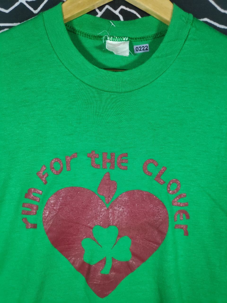 Vintage 70s Run For The Clover Stedman Single Stitch Roc Tee Size M Size US M / EU 48-50 / 2 - 3 Thumbnail