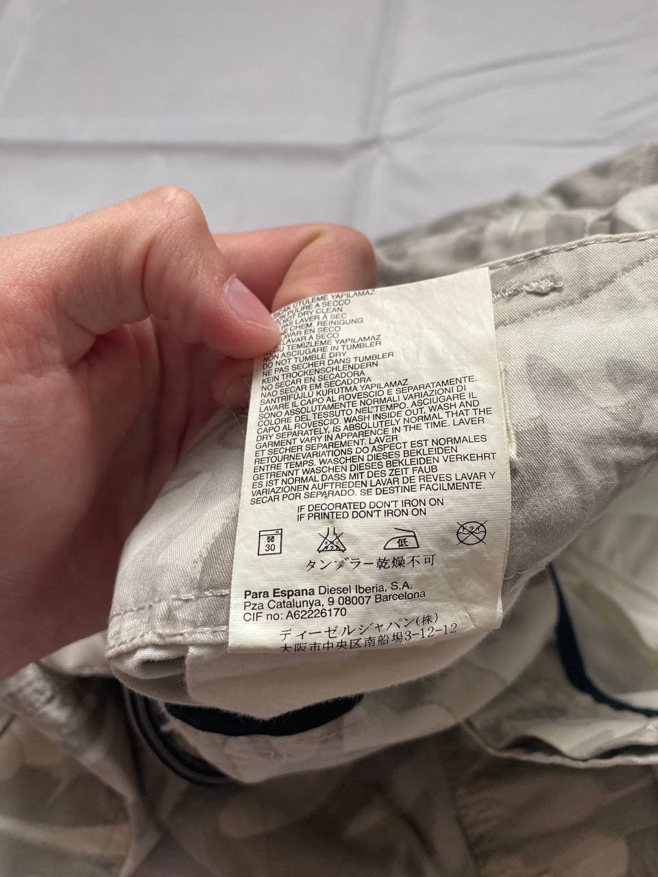 Diesel Diesel Snow Camo Military utility cargo pants Size US 30 / EU 46 - 17 Thumbnail