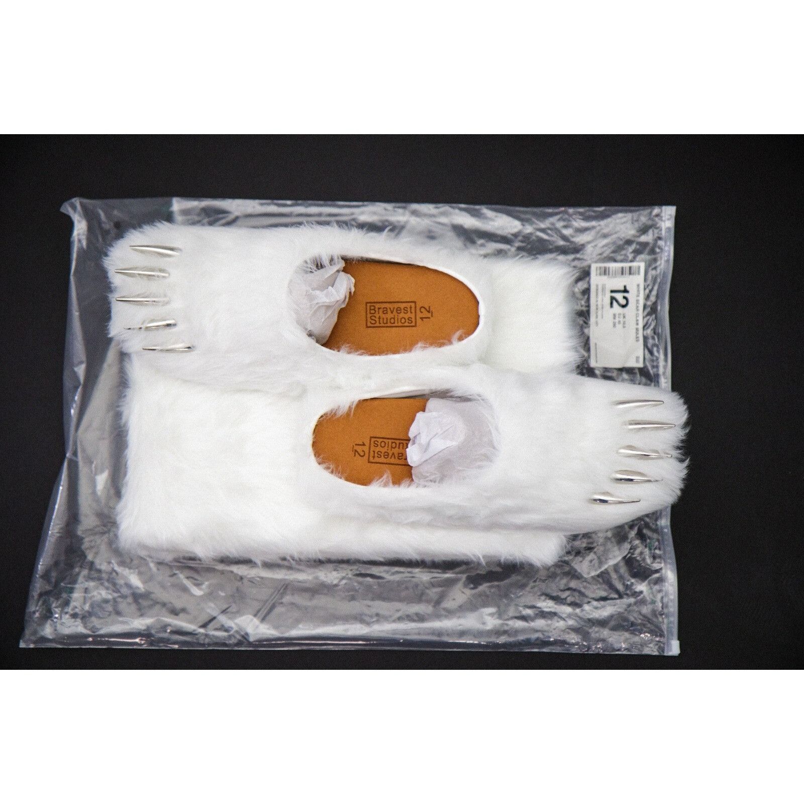 Bravest Studios Size 12 M Bravest Studios White Polar Bear Claw Mules EXCLUS Size US 12 / EU 45 - 3 Thumbnail