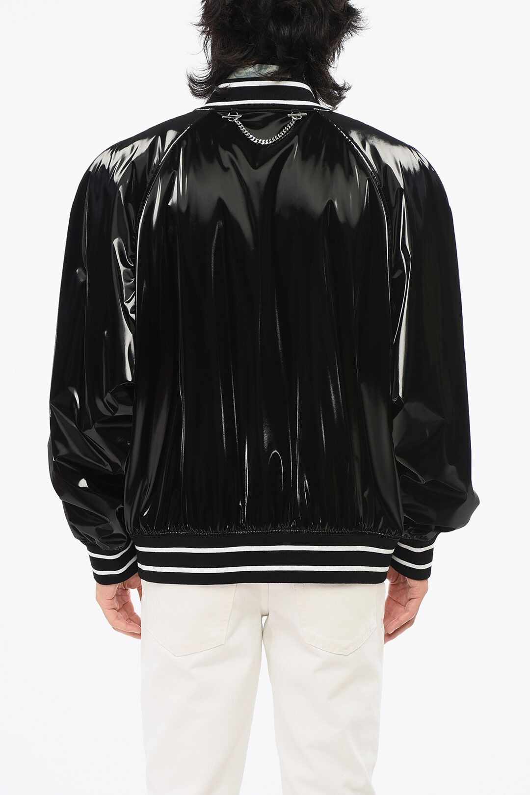 Alexander McQueen og1mm0925 Bomber Jacket in Black Size US M / EU 48-50 / 2 - 2 Thumbnail