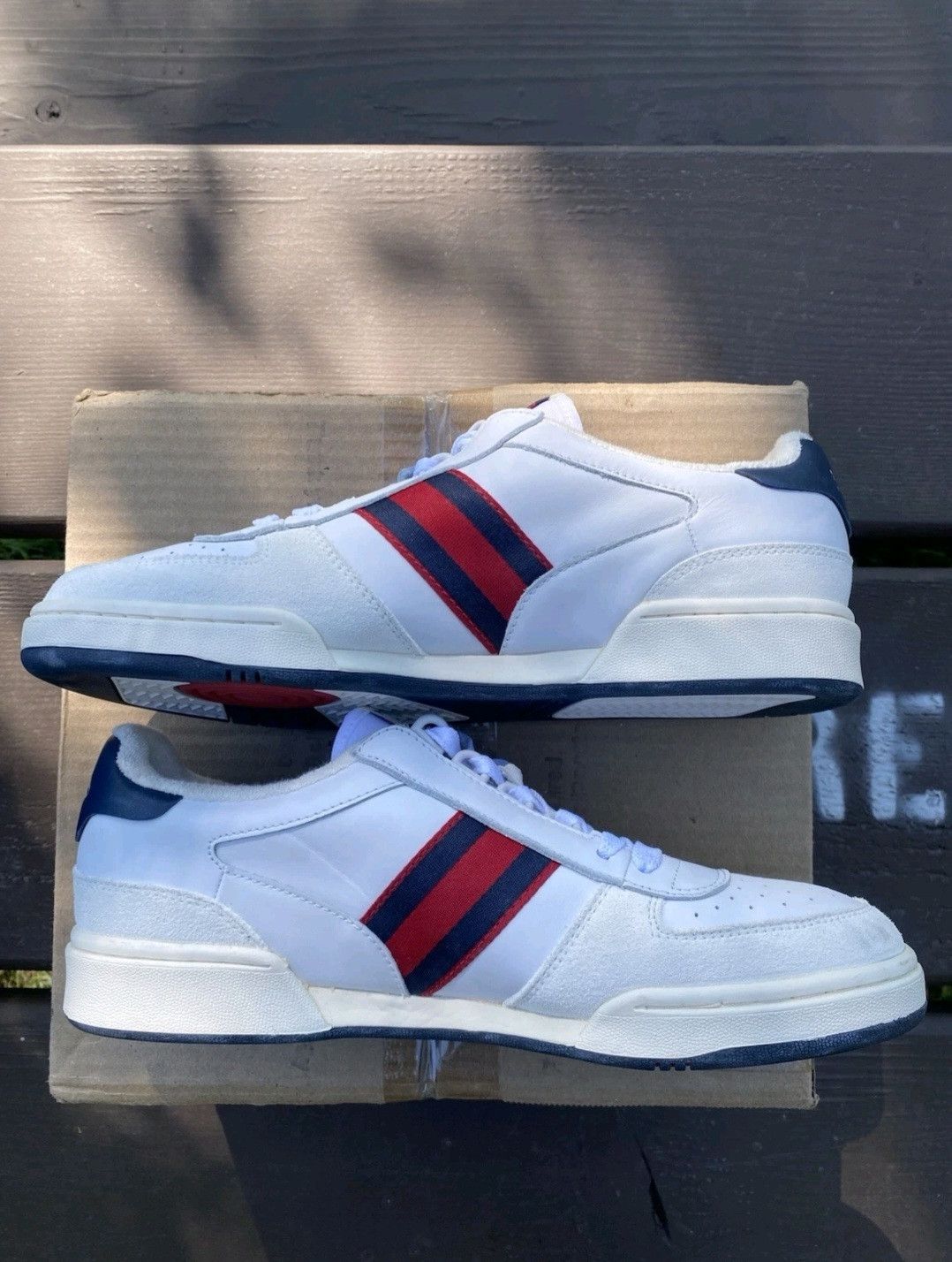Ralph Lauren Ralph Lauren Polo Court Sneakers White Navy Red Retro 006 Size US 9 / EU 42 - 5 Thumbnail