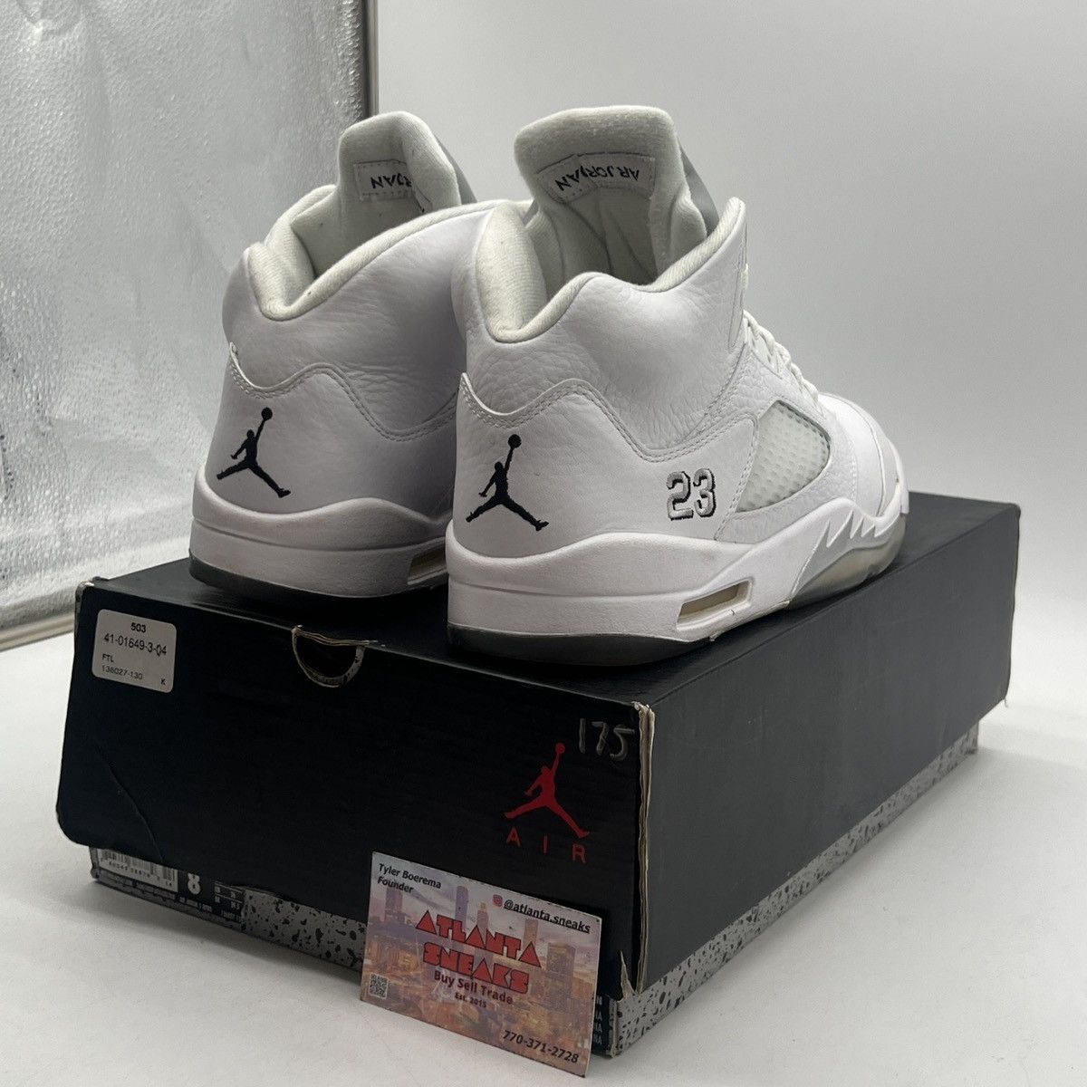 Jordan Brand Air Jordan 5 metallic white Size US 8 / EU 41 - 5 Thumbnail