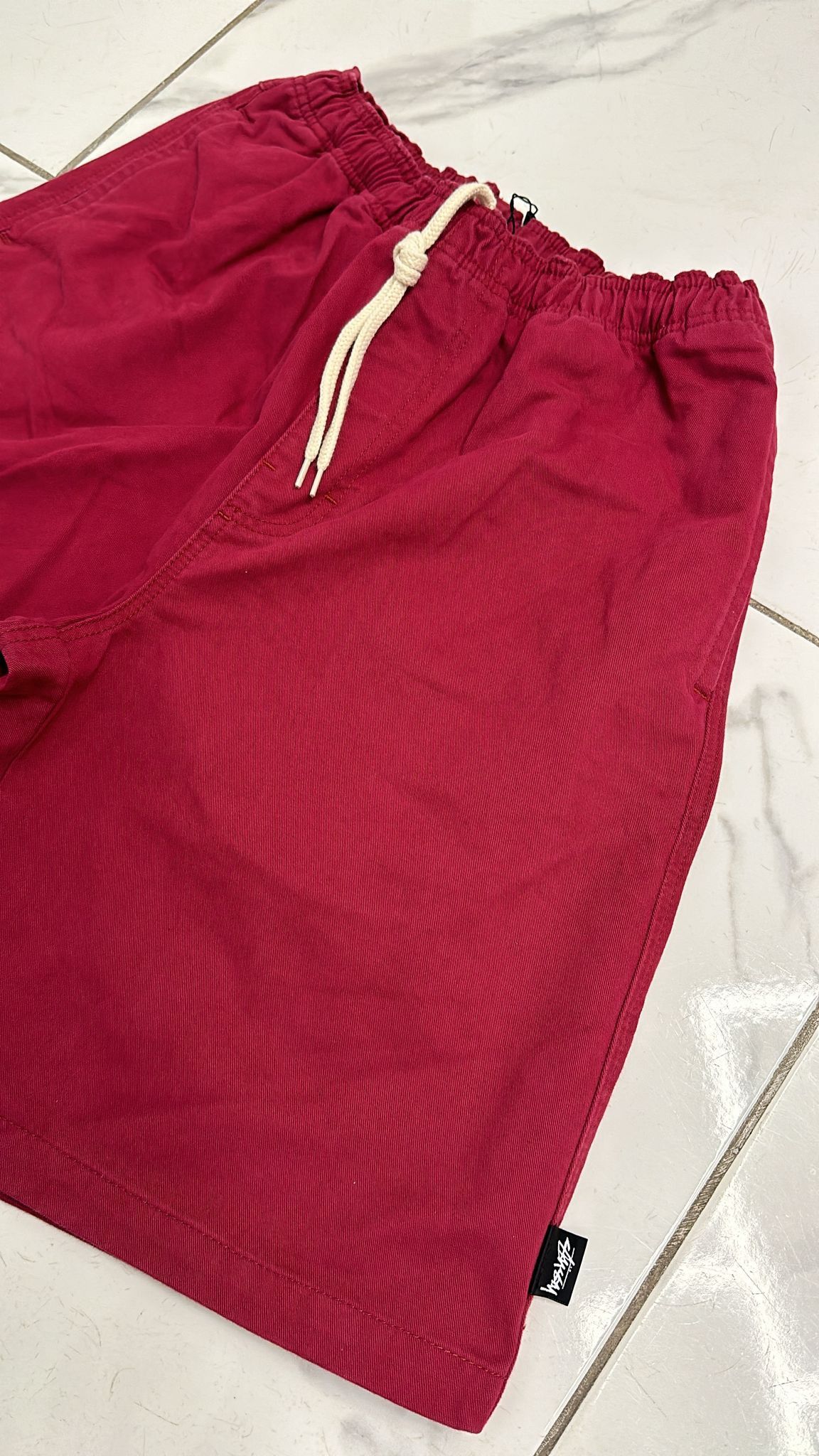 Stussy × Vintage Stüssy Beach Short Burgundy Size Medium Size US 32 / EU 48 - 2 Thumbnail