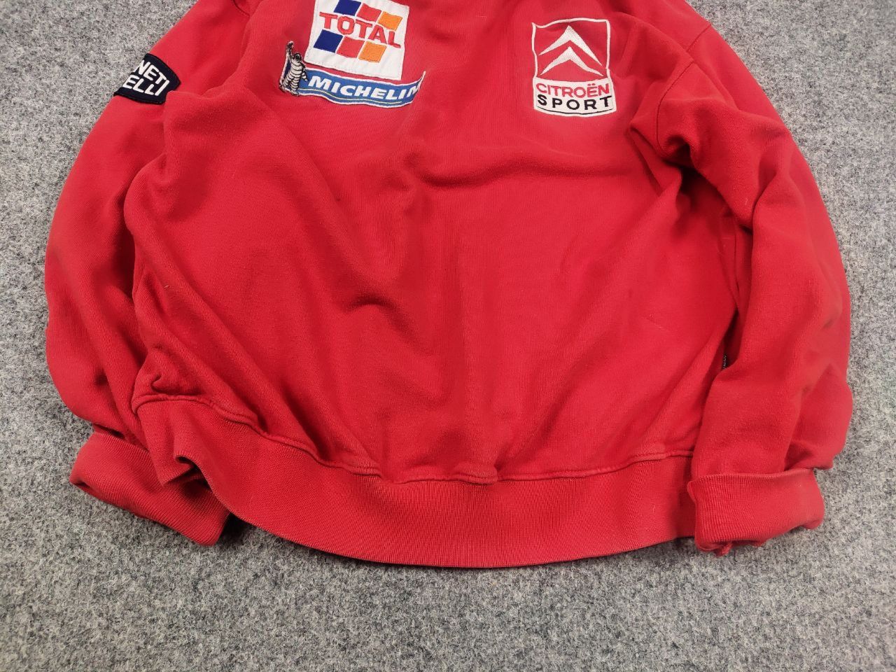 Vintage Vintage 90's Citroen Sport Total Team racing red Sweatshirt Size US S / EU 44-46 / 1 - 9 Thumbnail
