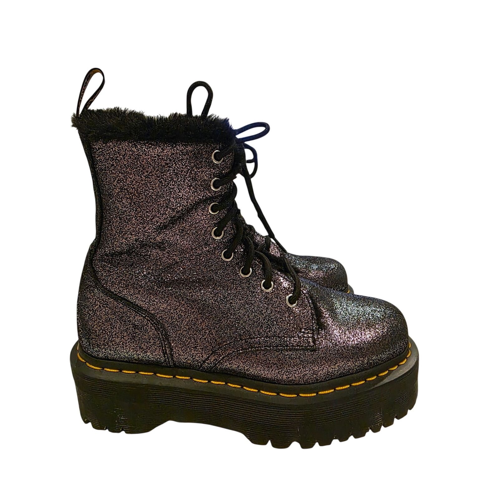 Dr. Martens Dr. Martens womens 8 Shimmer Metallic Boots Purple Fuchsia Size US 8 / IT 38 - 2 Thumbnail