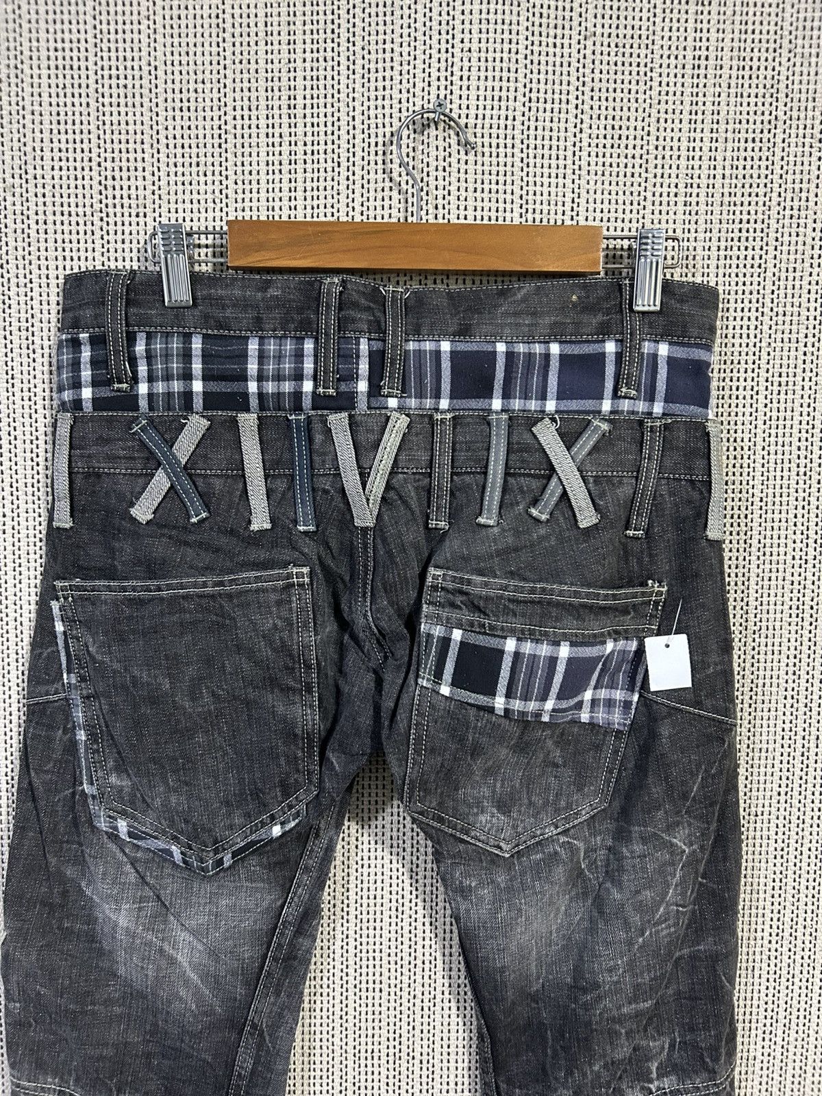 Seditionaries Y2k nylaus clothing double waist denim regular fit Size US 31 - 2 Thumbnail