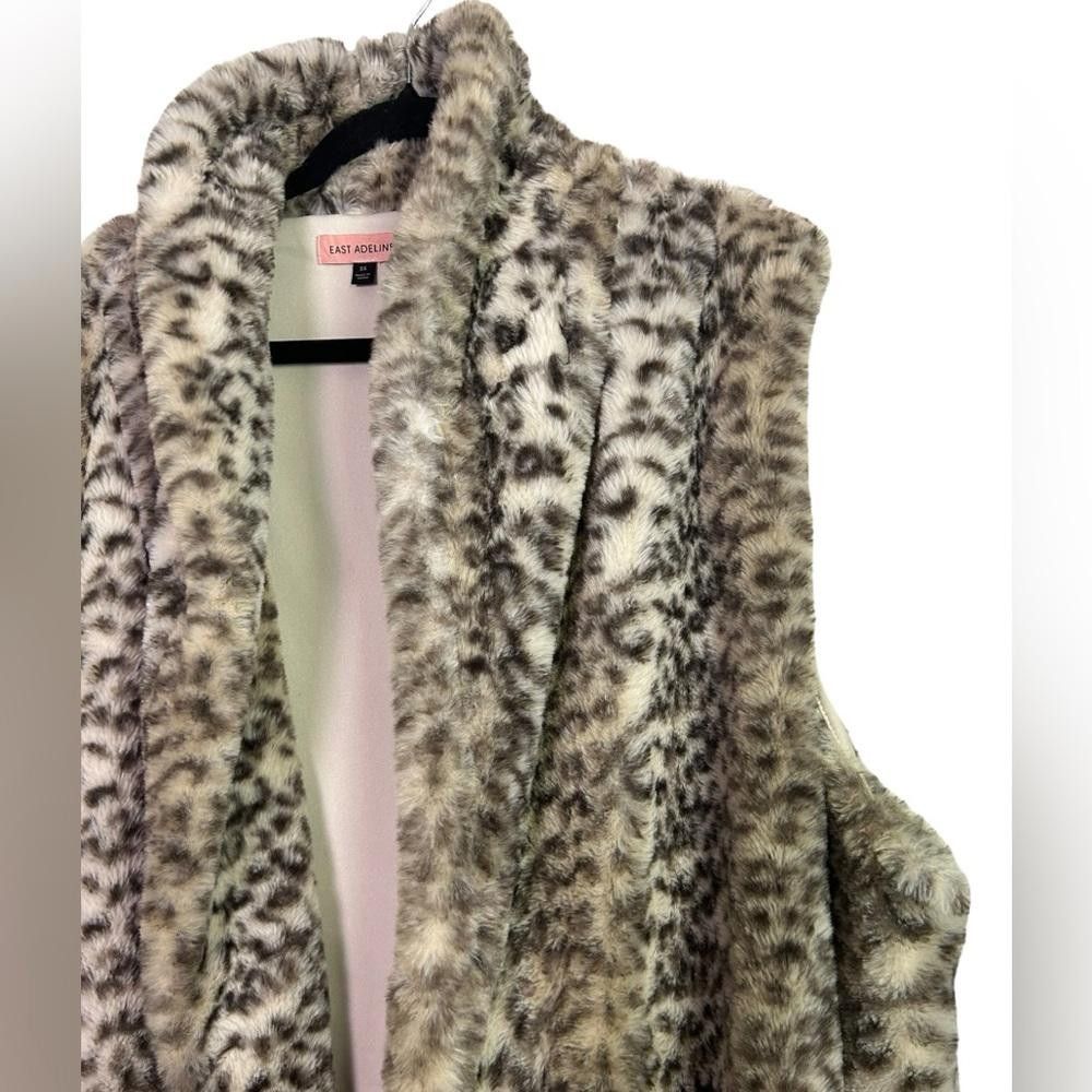 REVOLVE East Adeline l Faux Fur Leopard Vest 3X Size 3XL / US 20-22 - 4 Thumbnail
