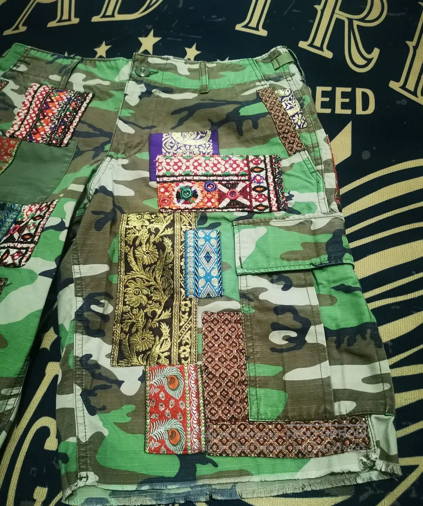 RRL Ralph Lauren Ralph Lauren Camouflage Patchwork Shorts. Size US 36 / EU 52 - 6 Thumbnail