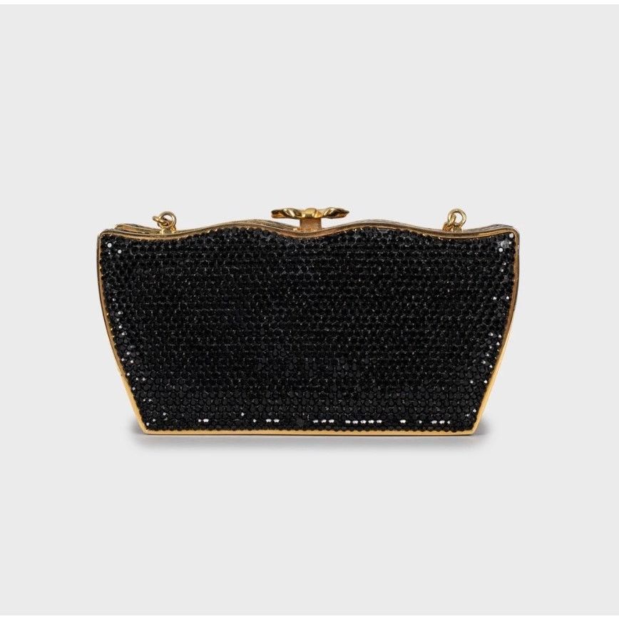 Judith Leiber Judith Leiber Black Crystal-Embellished Evening Bag Size ONE SIZE - 3 Thumbnail
