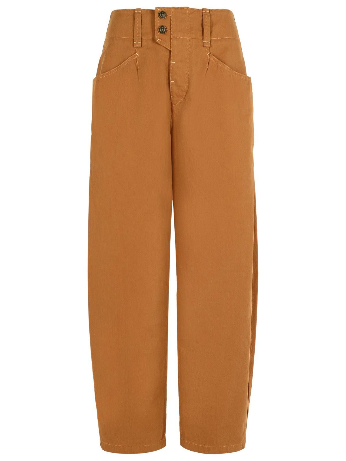 Isabel Marant ISABEL MARANT 'Oumaya' Cotton Cognac Pants Size 28" / US 6 / IT 42 - 1 Thumbnail
