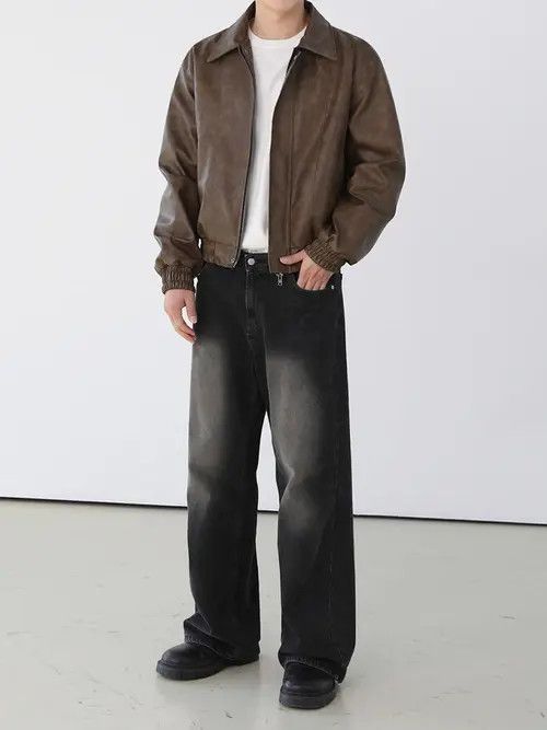 VIBE Black Baggy Washed Denim Jeans Size US 30 / EU 46 - 7 Thumbnail