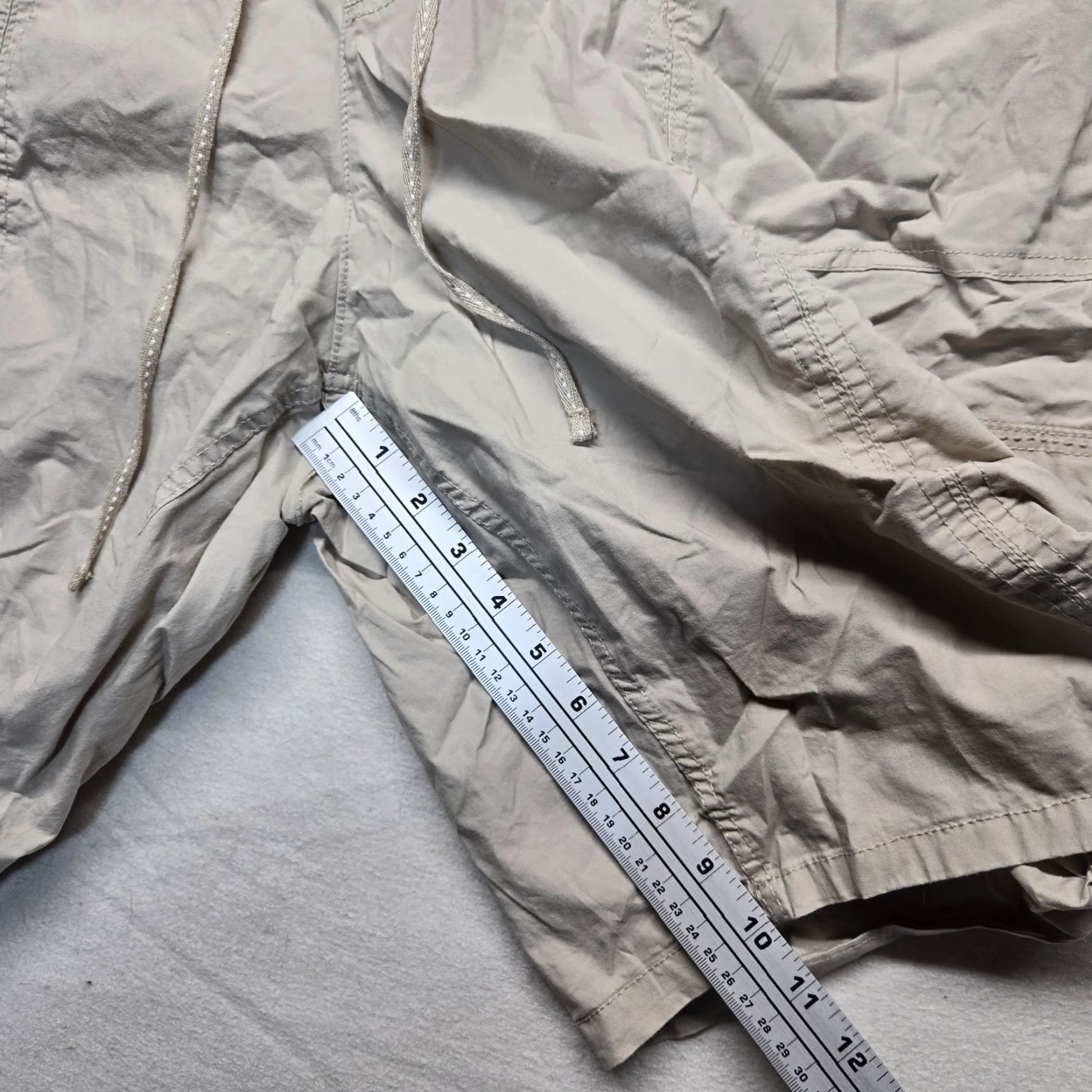 Vintage Vintage Est 1946 Denim Tan Bermuda Shorts Women's 22W High-Rise Casual Travel Activewear Pockets Stretch Size 40" / US 18 - 6 Thumbnail