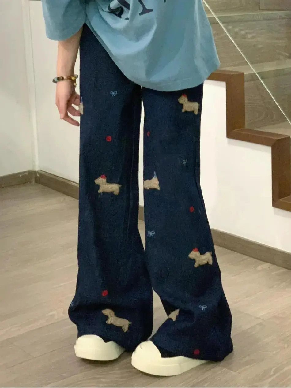 Japanese Brand Retro loose wide leg high waisted jeans Size US 30 / EU 46 - 3 Thumbnail