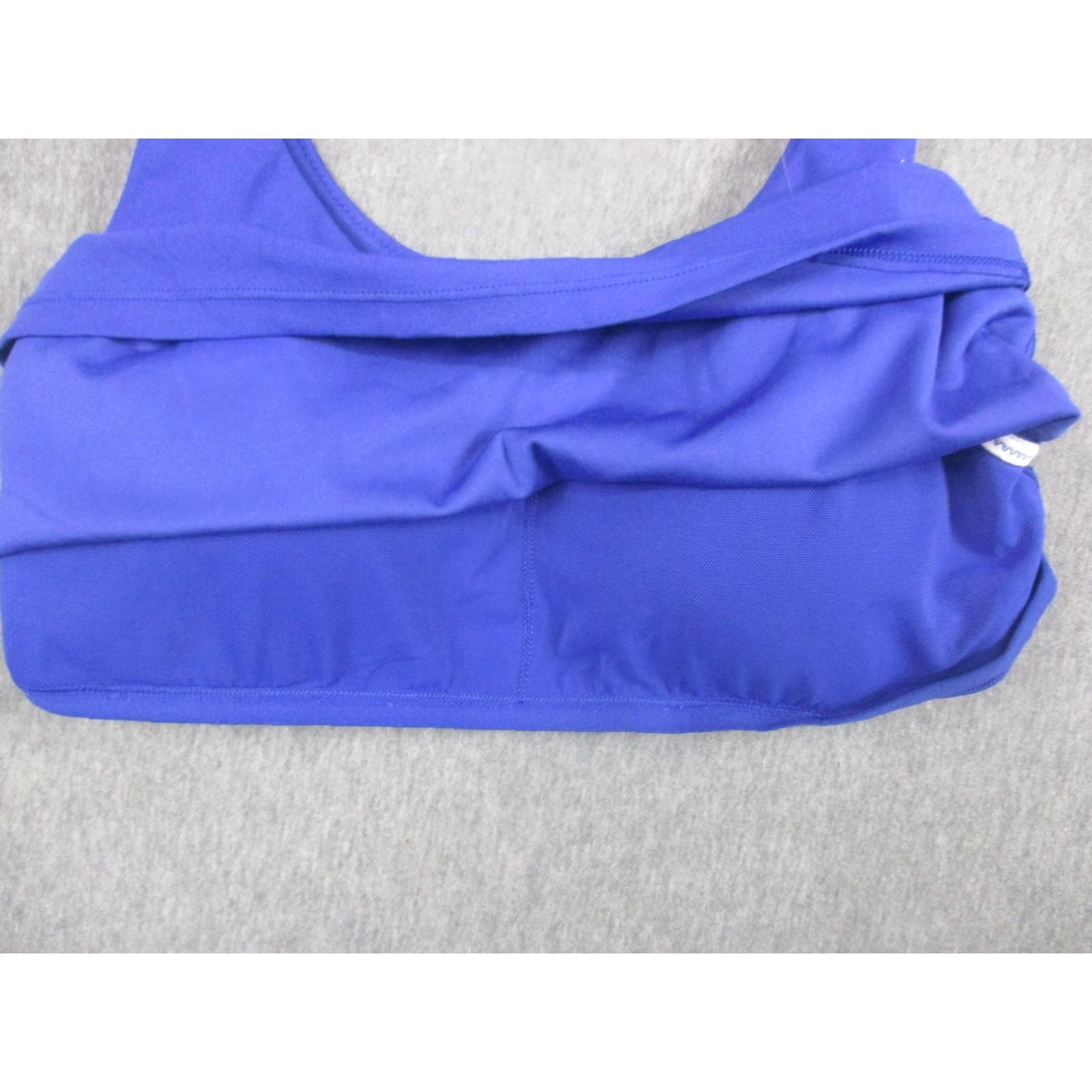Vintage OFFLINE By Aerie Sports Bra Womens Large Blue Real Me Jersey Stretch Workout Size L / US 10 / IT 46 - 7 Thumbnail