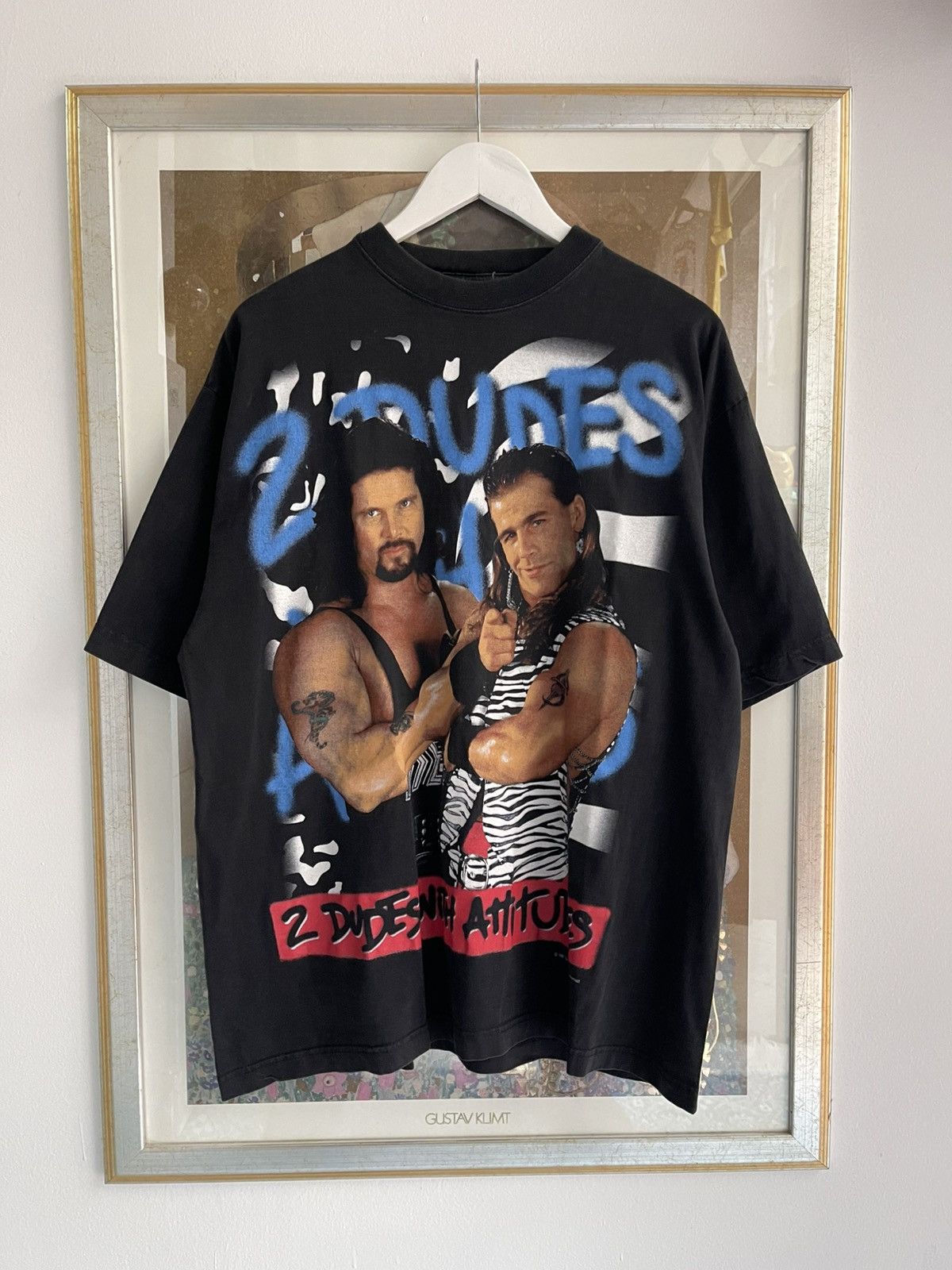 WWE Vintage 2 Dudes With Attitudes t shirt 1996 Diesel Shawn Size US XL / EU 56 / 4 - 1 Thumbnail