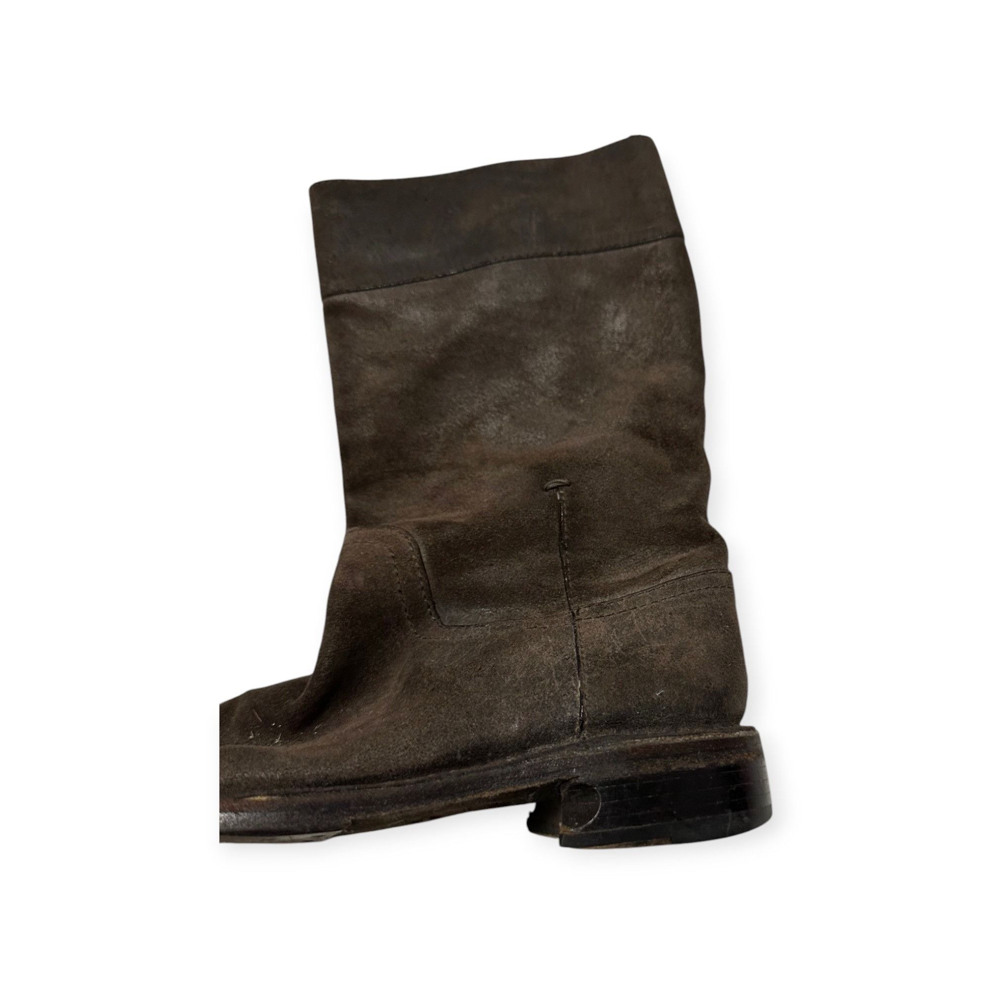 Costume National Costume National Distressed Brown Suede Leather Boots, 38EU Size US 8 / IT 38 - 11 Thumbnail