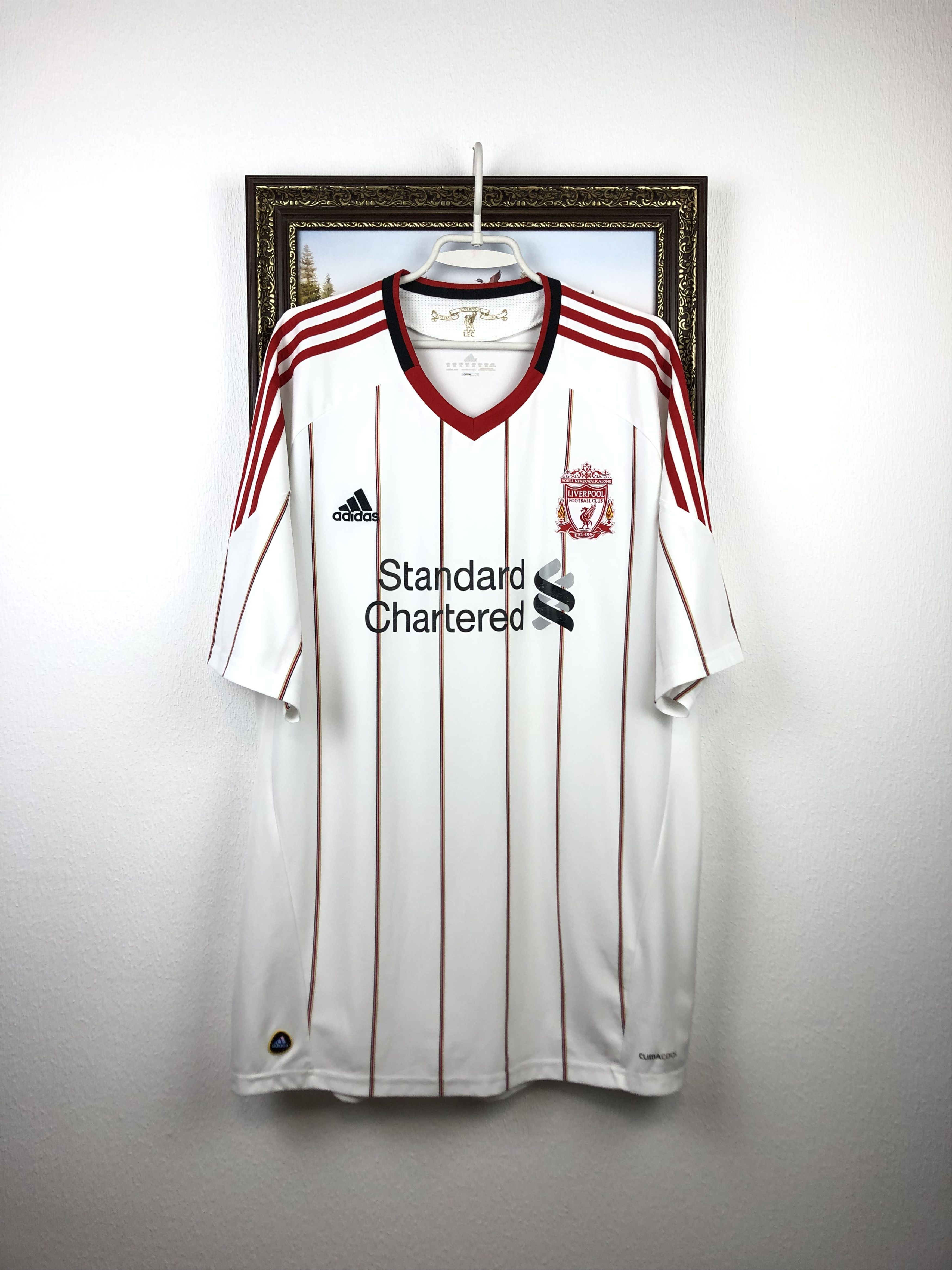Adidas Liverpool Away football shirt 2010 Soccer Adidas Jersey Size US XXL / EU 58 / 5 - 1 Thumbnail
