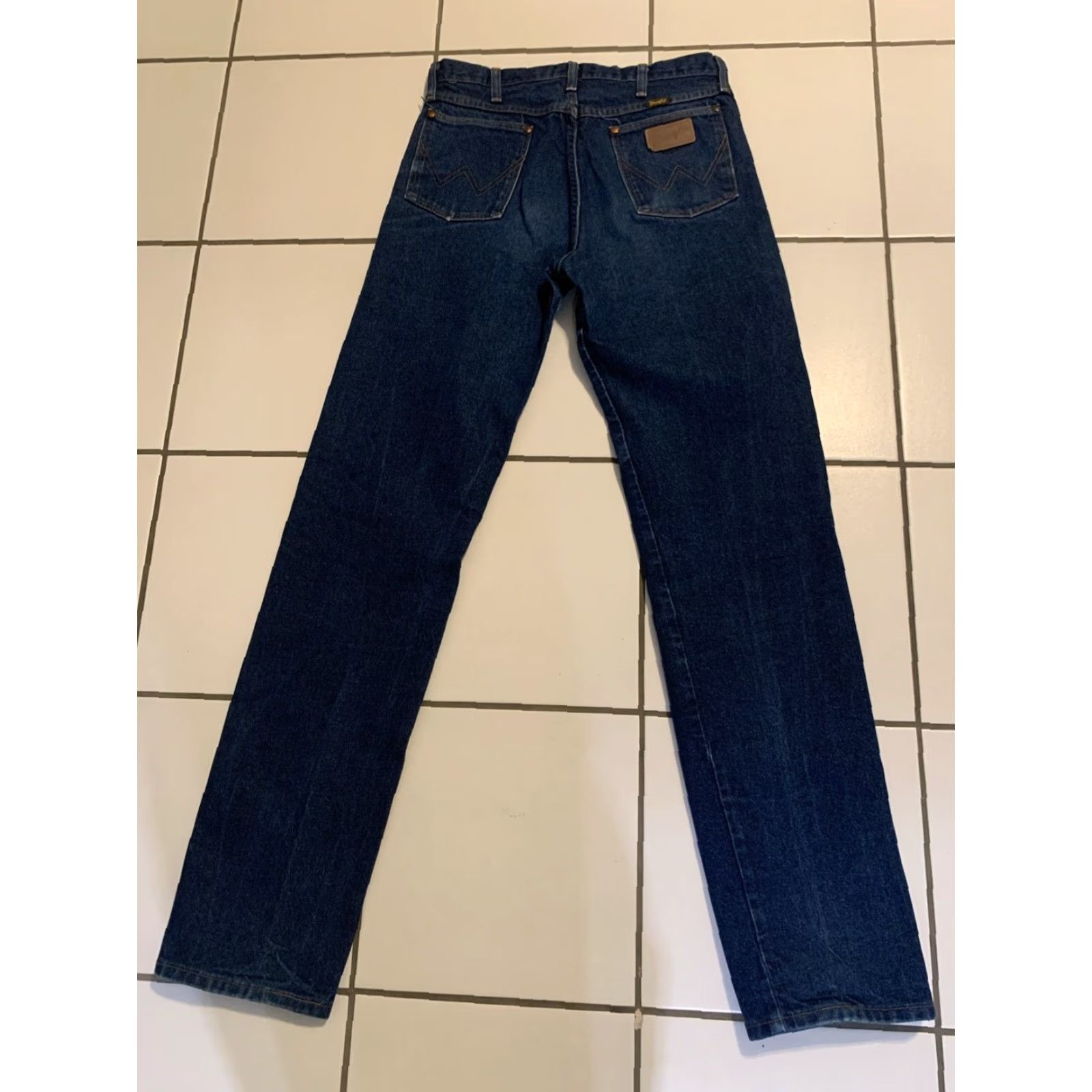 Wrangler Wrangler Men's Blue Denim Cowboy Cut Tapered Jeans 32x36 Size US 32 / EU 48 - 2 Thumbnail