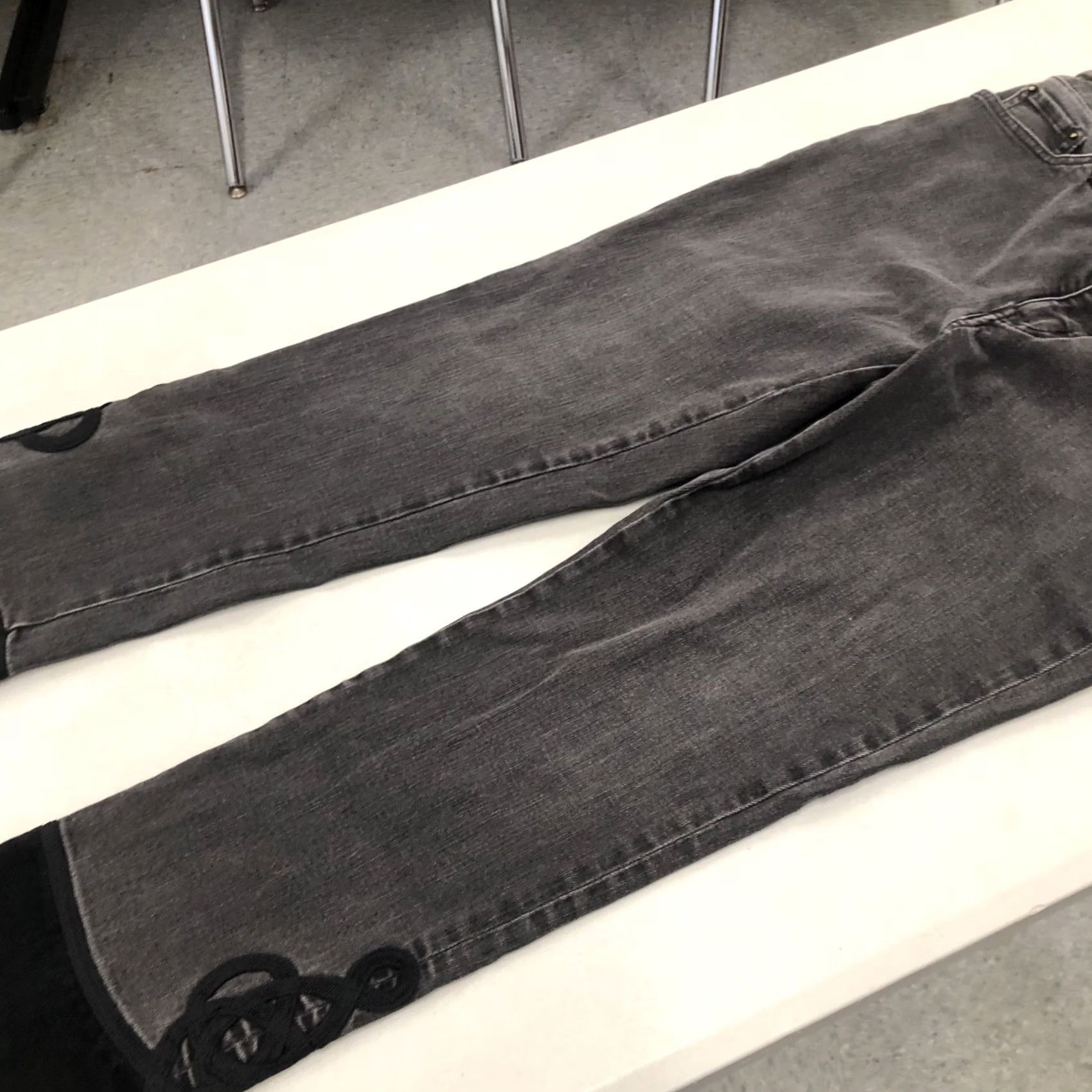 Ralph Lauren Lauren Ralph Lauren Black Regal Straight Ankle Jeans Sz 8 Womens Regular 5-Pocket Denim Cotton (Medium Wash) Button Zip Inseam 25.5" Cuff Regal Design Size 30" / US 8 / IT 44 - 6 Thumbnail