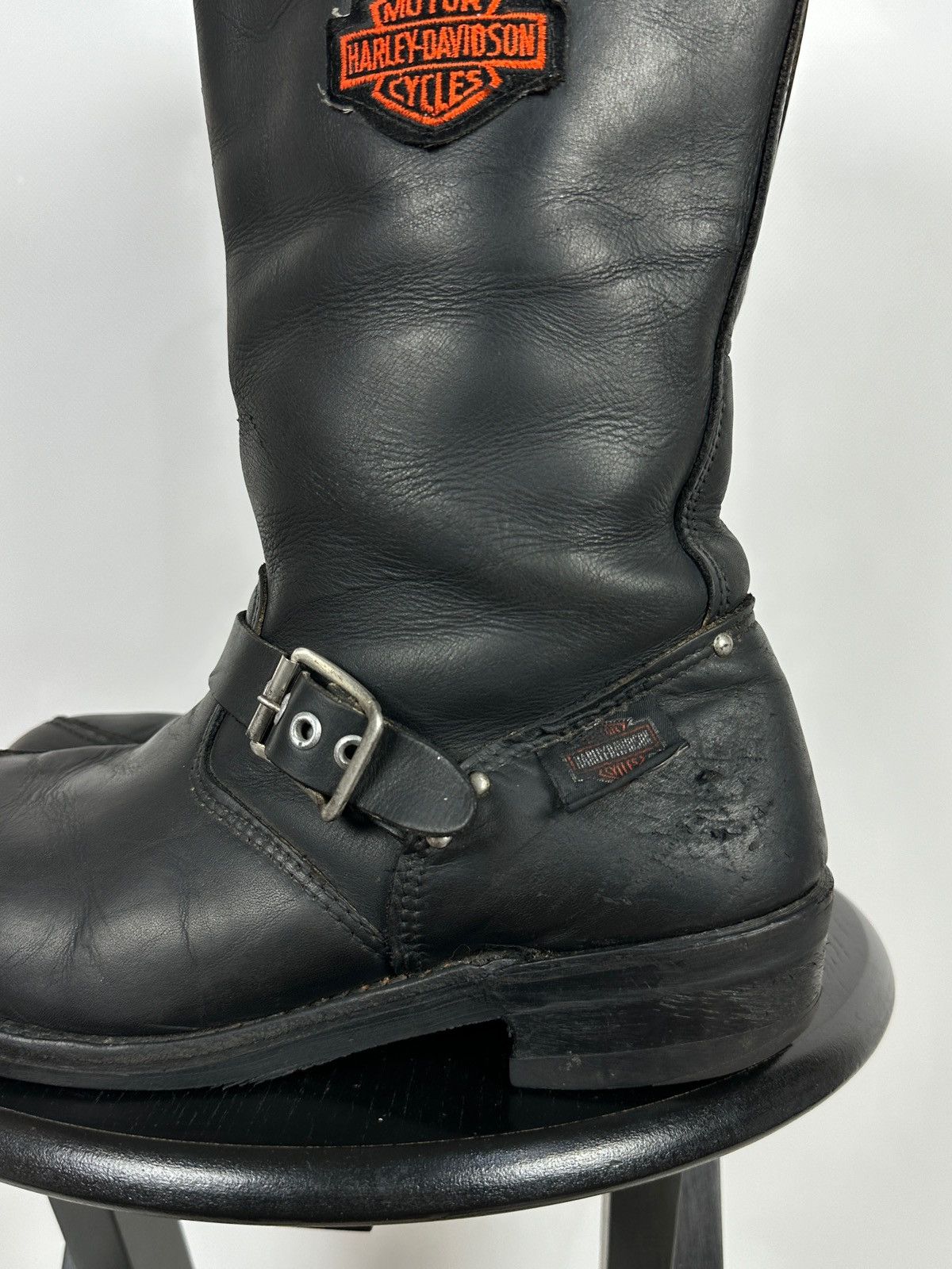 Harley Davidson 80s Vintage Harley Davidson Eagle Leather Motorcycle Boots Size US 9.5 / EU 42-43 - 12 Thumbnail