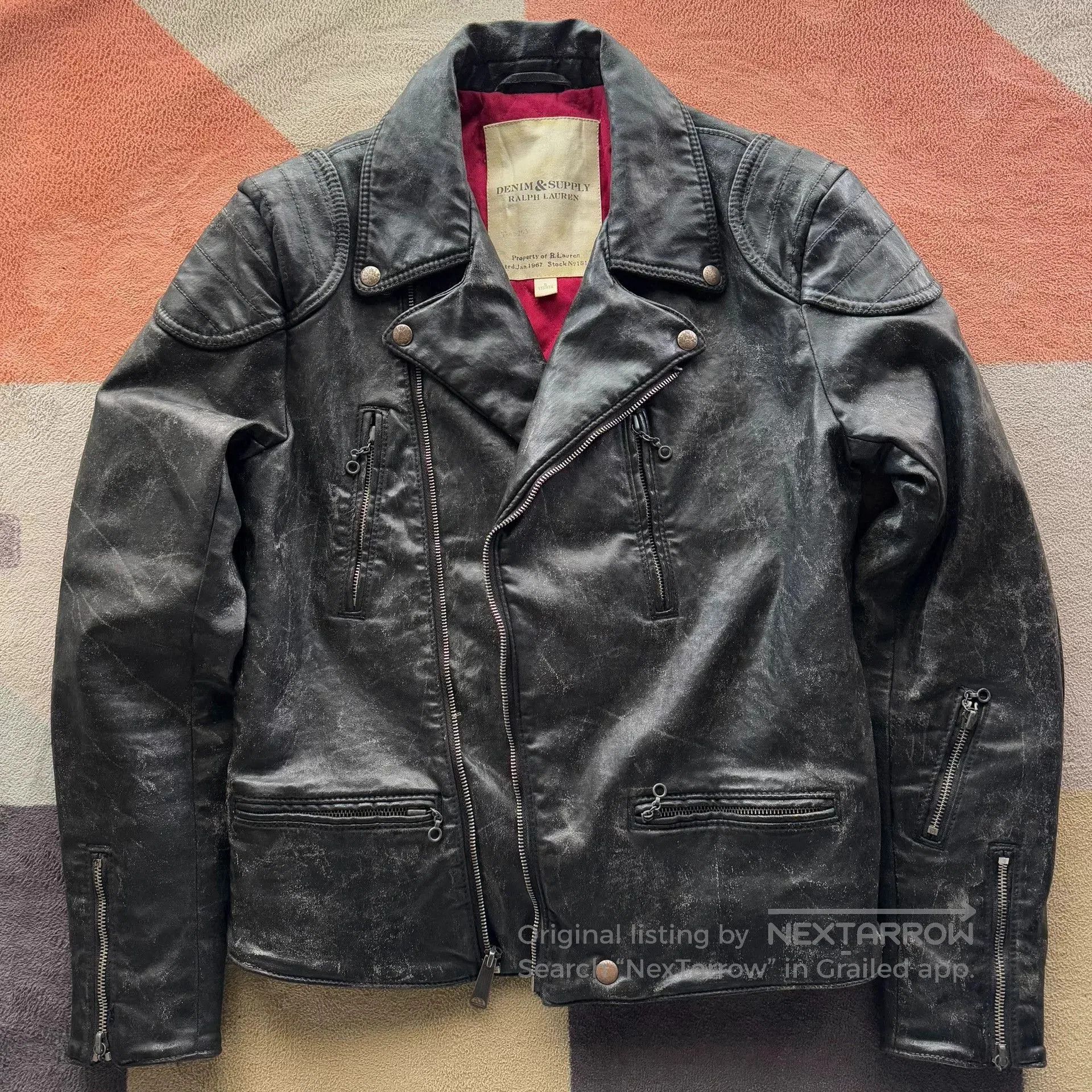 Denim & Supply Ralph Lauren Ralph Lauren Denim Supply Tiger Graphic Motorcycle Jacket. Size US S / EU 44-46 / 1 - 3 Thumbnail