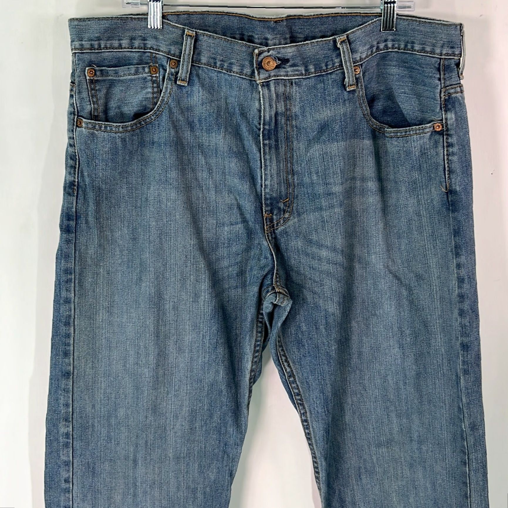 Levi's Levi's Jeans Mens 36X30 Blue Mid Rise Wide-Leg Denim 5-Pocket Casual Mens Size US 38 / EU 54 - 3 Thumbnail