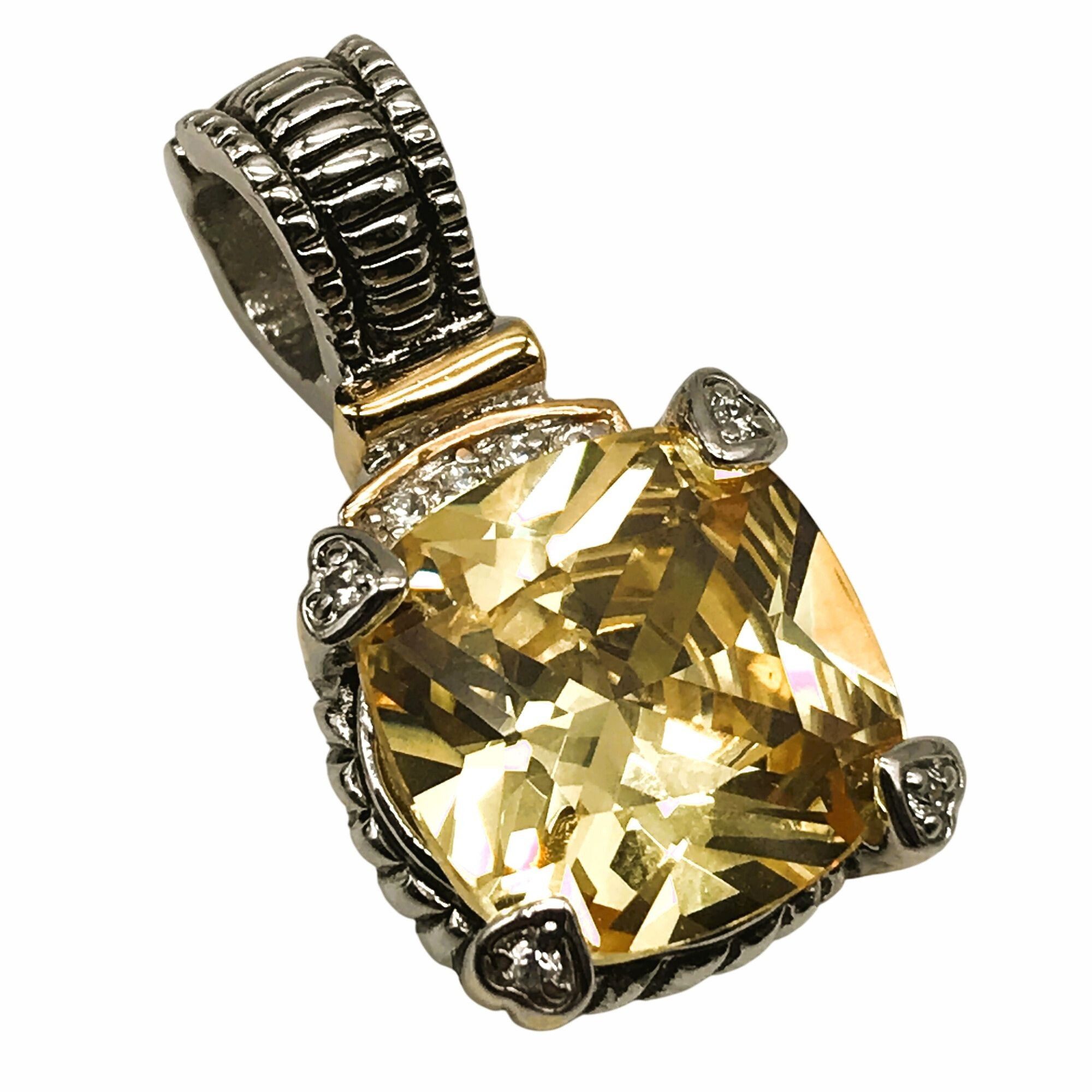 Swarovski Swarovski Lemon Quartz Crystal Cushion Cut Citrine Yellow Pe Size ONE SIZE - 4 Thumbnail