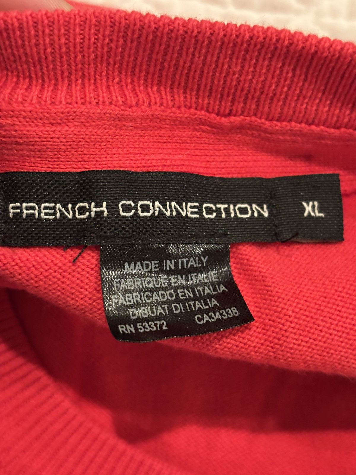 French Connection French connection red xl sweater made in Italy Size US XL / EU 56 / 4 - 3 Thumbnail