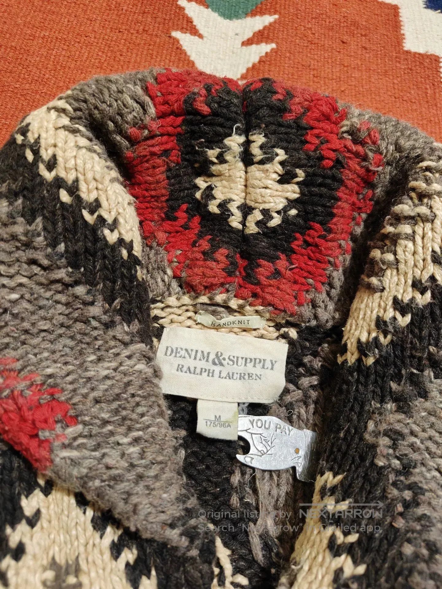 RRL Ralph Lauren Polo Ralph Lauren Navajo Zip-Up Sweater. Size US M / EU 48-50 / 2 - 3 Thumbnail
