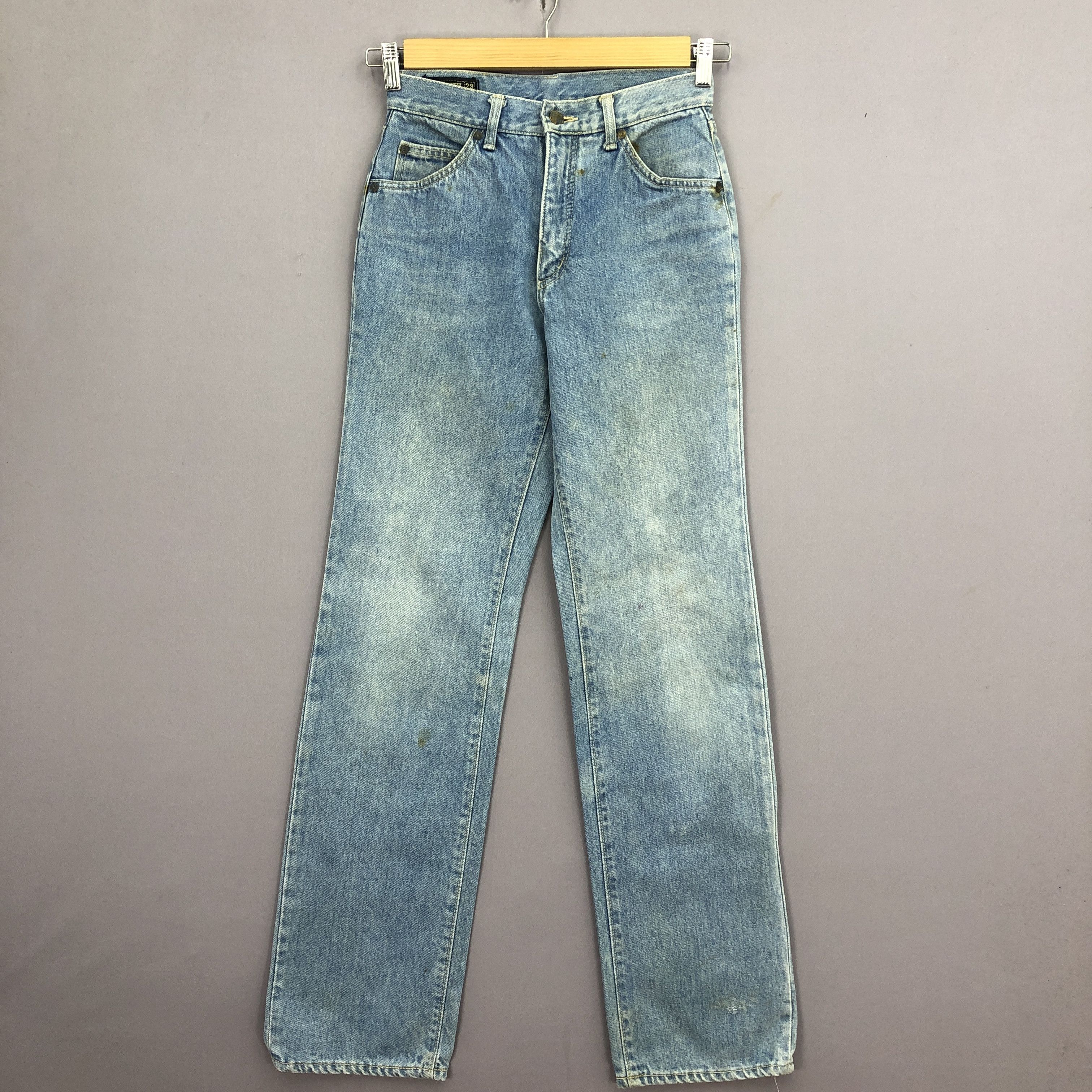 Japanese Brand Vintage Blueway Faded Jeans 90s Dirty Blueway Denim Size 24" / US 00 / IT 34 - 1 Thumbnail