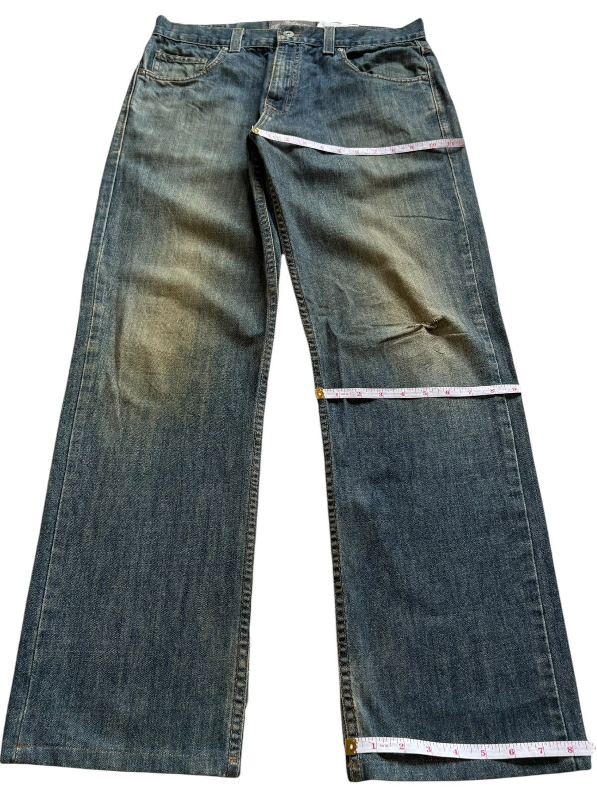 Stussy Vintage Stüssy Mud Wash Distressed Loose Baggy Jeans Size US 33 - 17 Thumbnail