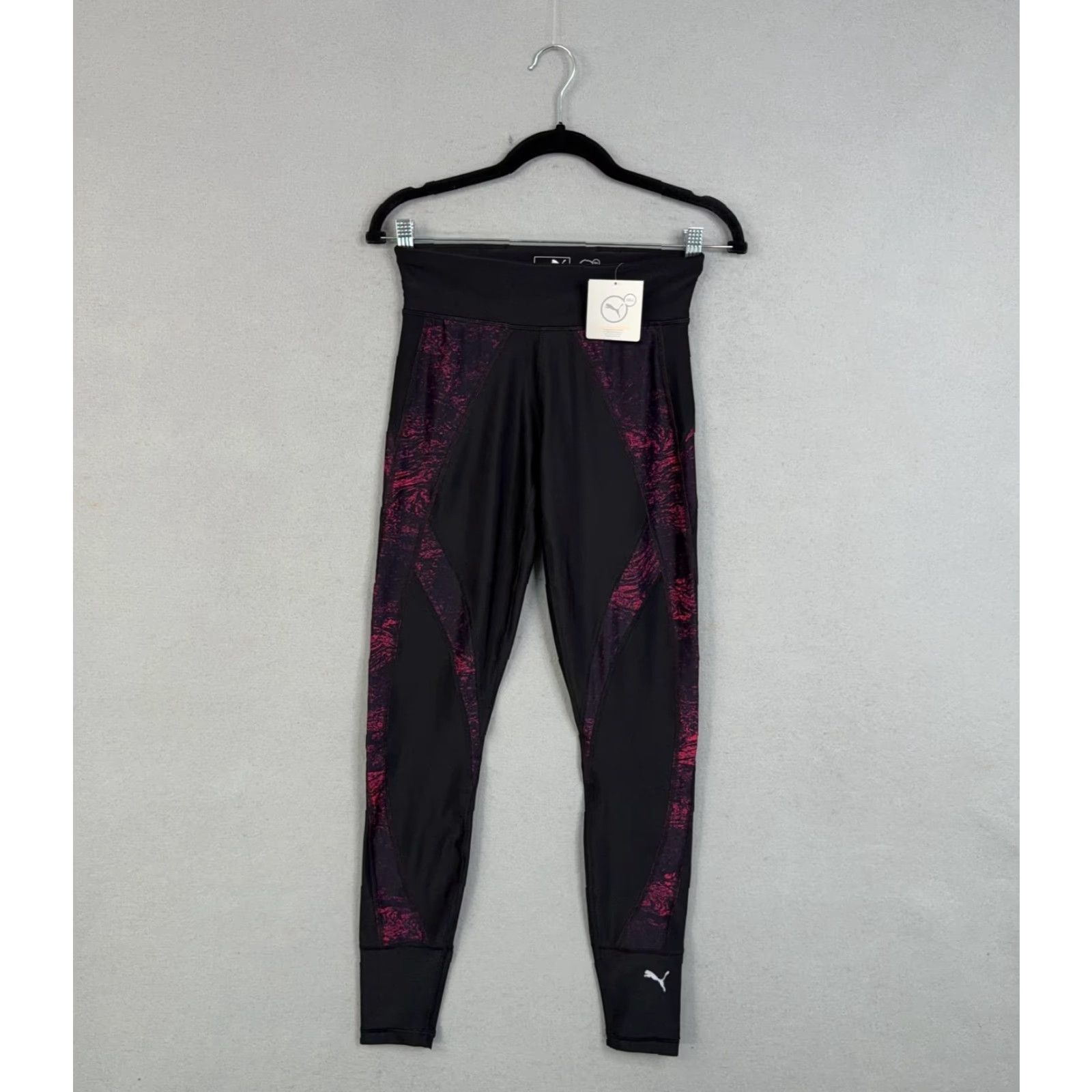 Puma PUMA Leggings Womens Small Black Explosive Tight High Rise Ankle Yoga Running Size 28" / US 6 / IT 42 - 2 Thumbnail