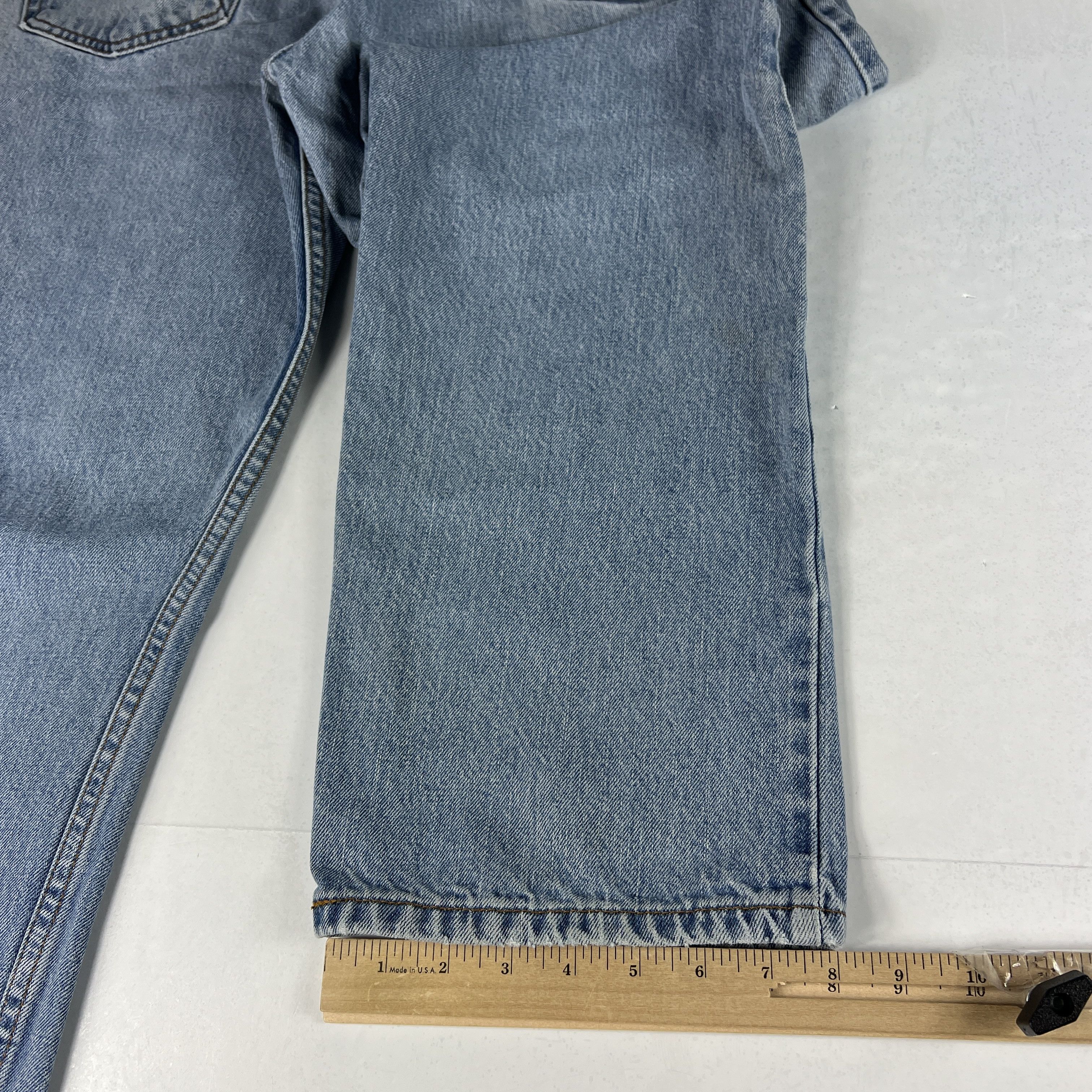 Levi's × Vintage Y2K Levi's Jeans 505 Straight Blue Faded Cotton Denim Size US 34 / EU 50 - 15 Thumbnail