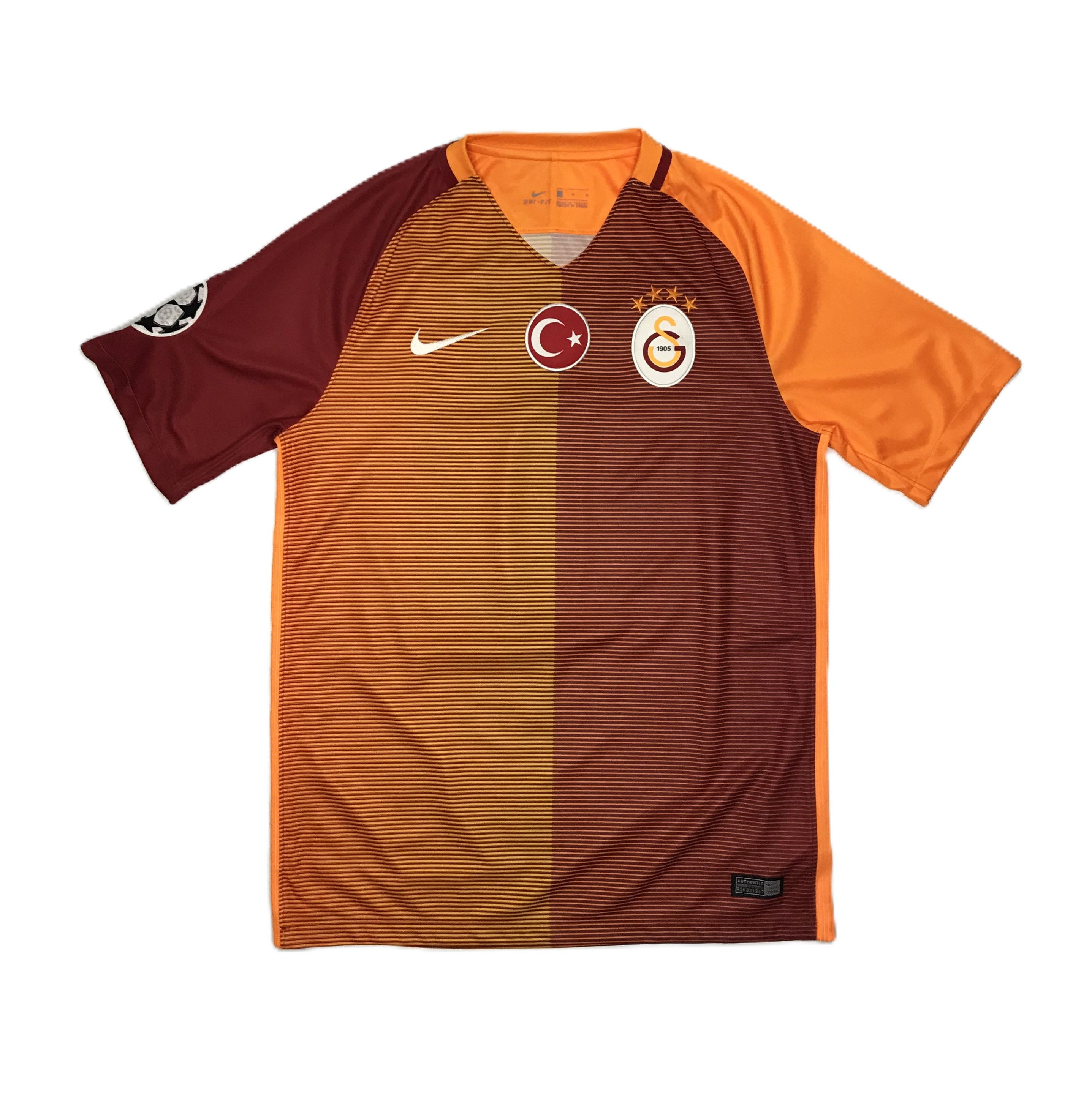 Nike Galatasaray 2017-18 Home Jersey Uğur #10 UEFA Sz M Size US M / EU 48-50 / 2 - 1 Thumbnail
