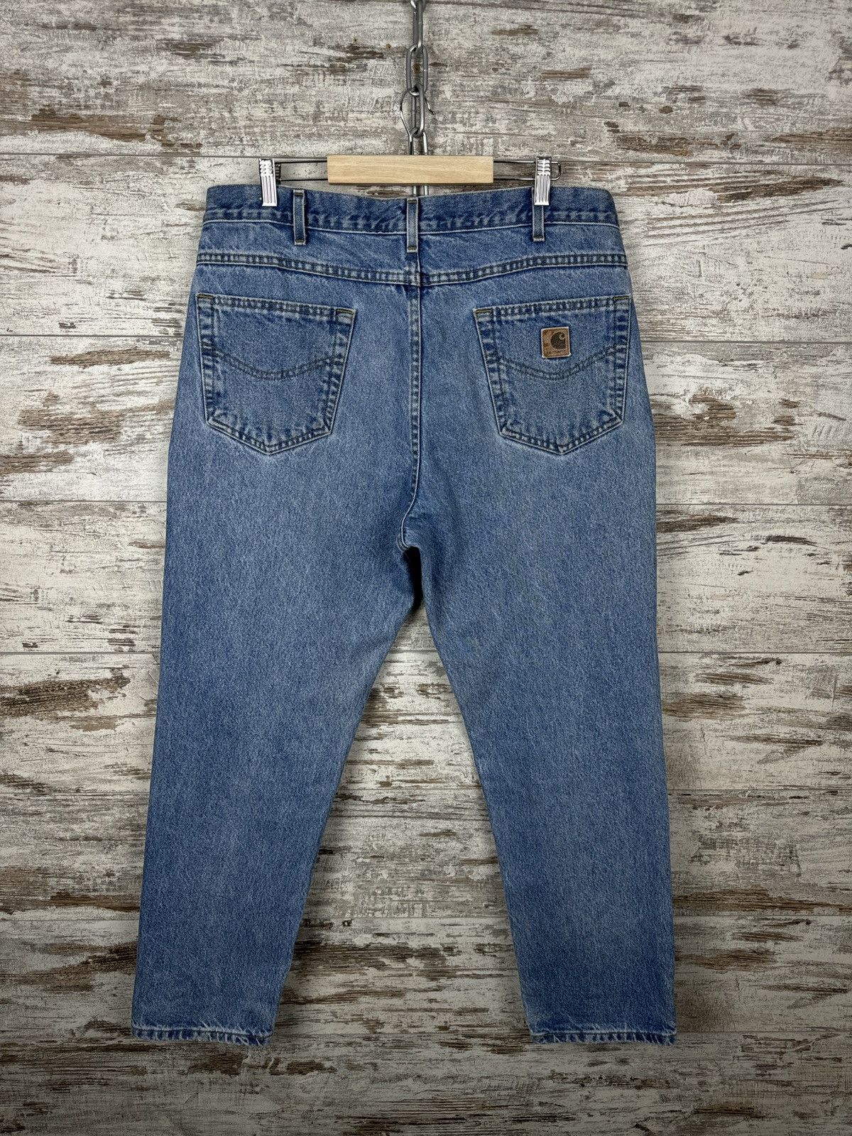 Carhartt Mens Vintage Carhartt Wip denim jeans Carpenter double knee Size US 38 / EU 54 - 13 Thumbnail
