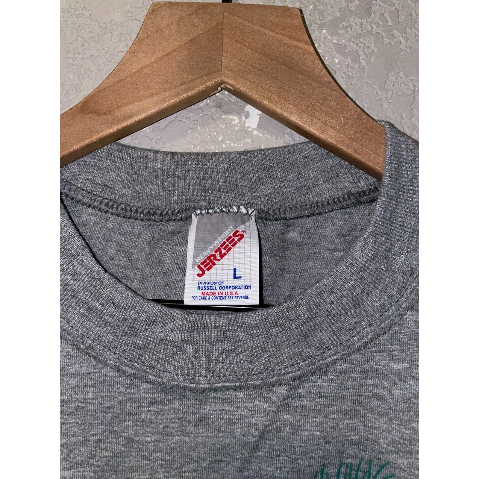 Jerzees × Vintage Vintage Mount Rushmore Shirt Jerzees Gray Tee VTG 90s Large Size US L / EU 52-54 / 3 - 8 Thumbnail