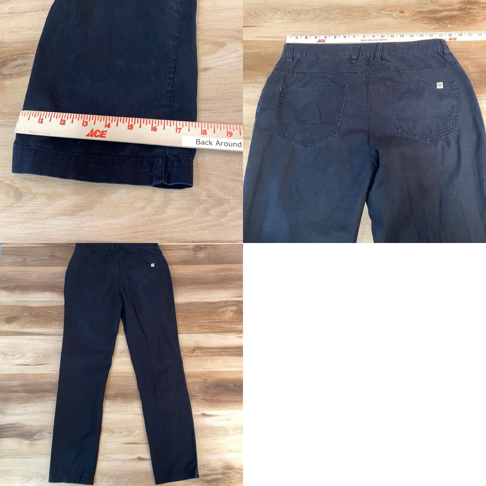 Ben Sherman Ben Sherman EC1 Skinny Fit Trousers Mens 34 x 34 Black 5-Pocket Chino Pants Slim Fit Workwear Casual Shirt? Size US 34 / EU 50 - 8 Thumbnail
