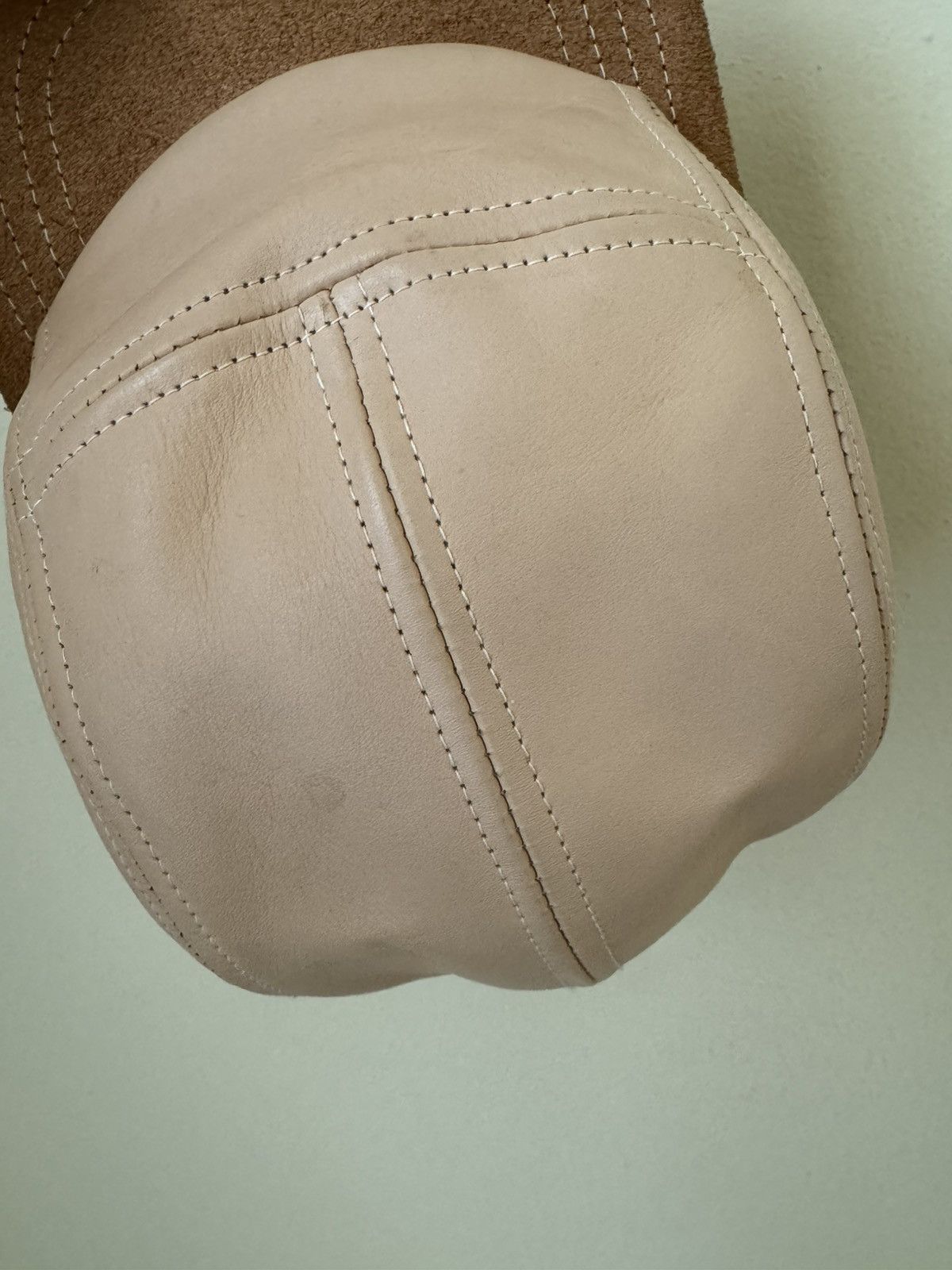 Hender Scheme Hender Scheme 5 Panel Leather Cap Hat Tan Adjustable Size ONE SIZE - 10 Thumbnail