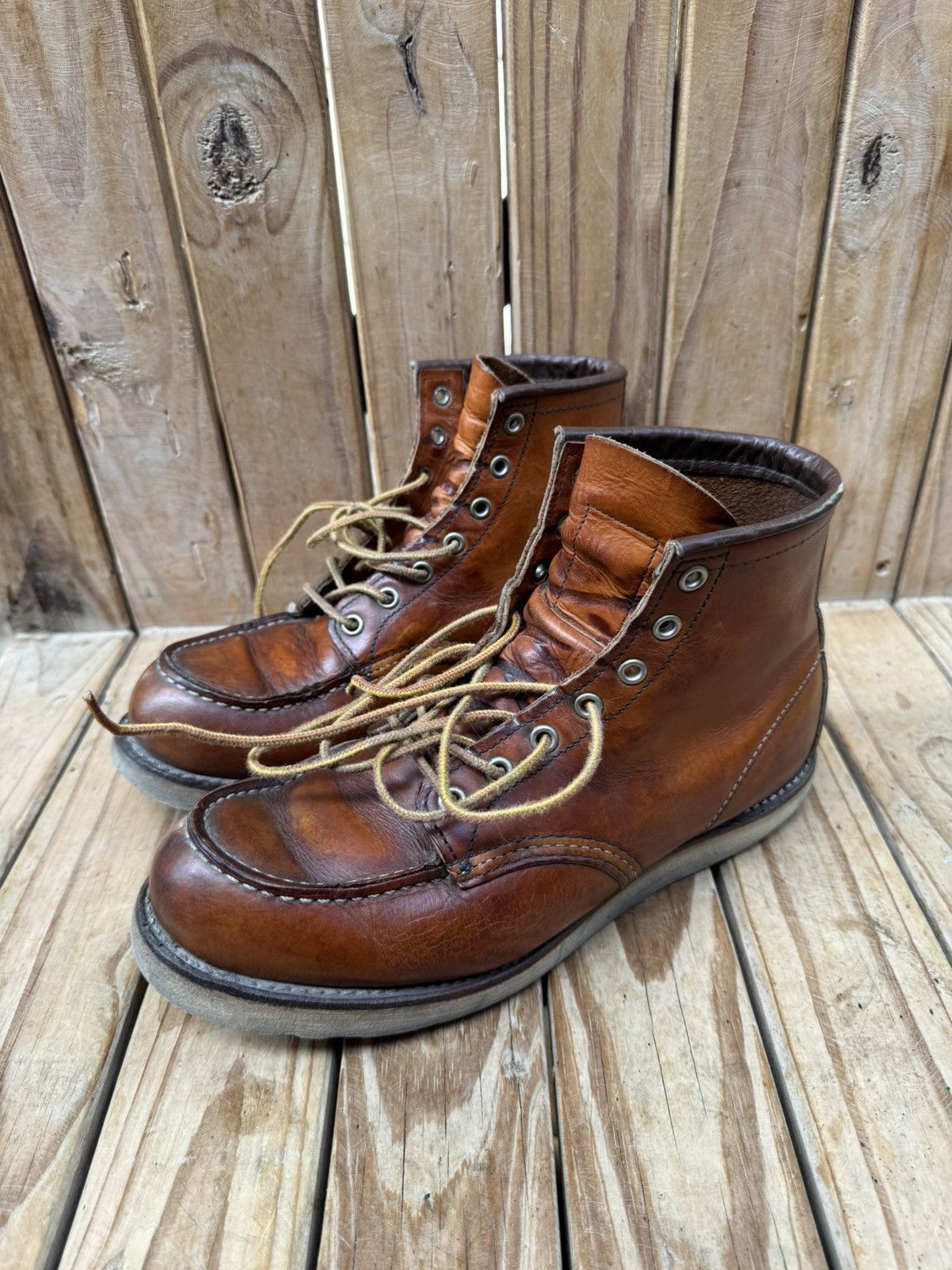Red Wing Red wing 875 Moc Toe brown leather boots US 8.5 D UK 7.5 Size US 8.5 / EU 41-42 - 20 Thumbnail