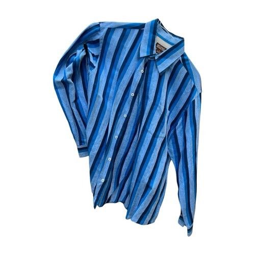 Michael Kors Michael Kors Men's Size Medium Long Sleeve Button Up Striped Size US M / EU 48-50 / 2 - 1 Thumbnail