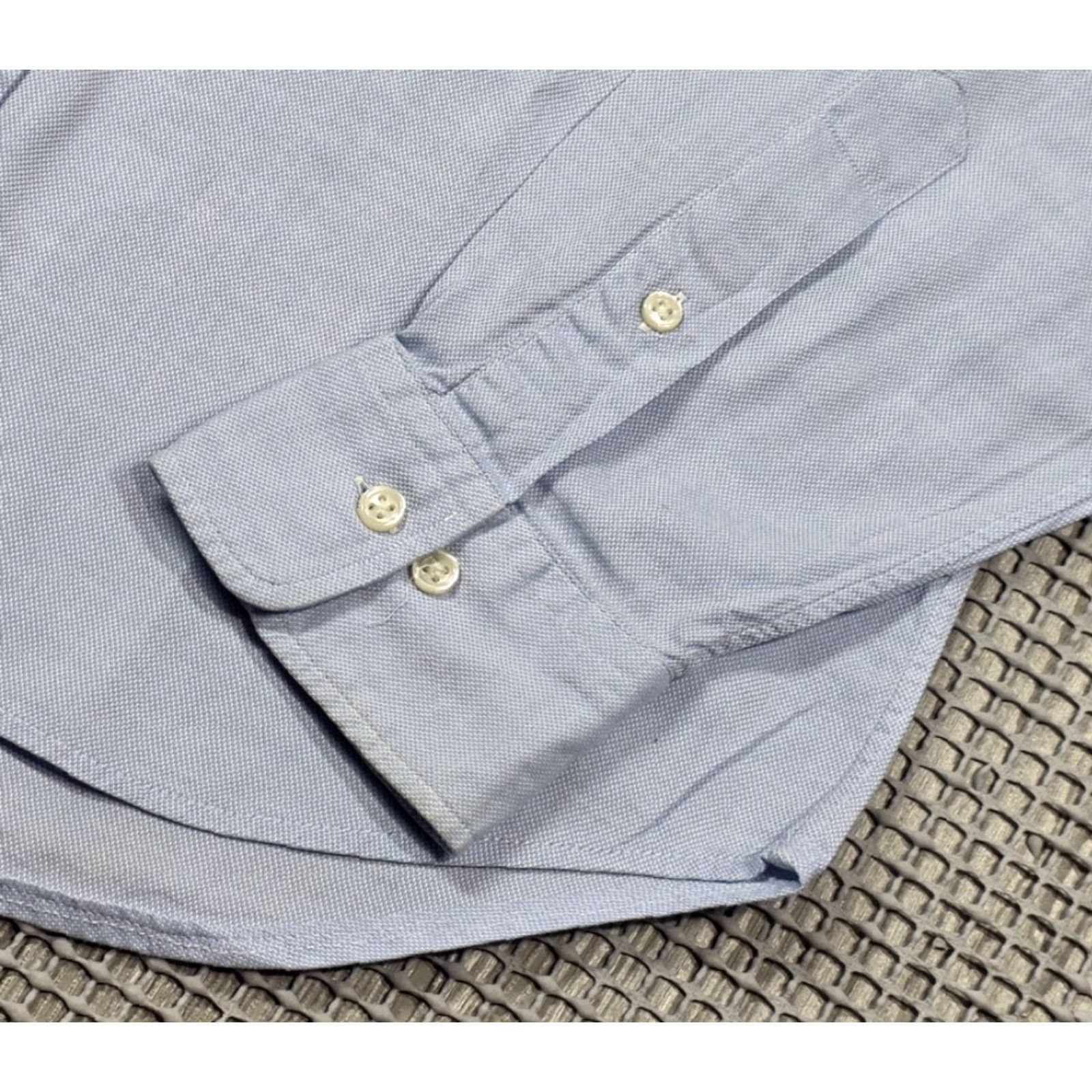 Polo Ralph Lauren Polo Ralph Lauren Oxford Stretch Button Up Shirt 15.5-39 Long Sleeve Blue Shirt Mens Regular Cotton Spandex Dress Shirt Vintage No Size US L / EU 52-54 / 3 - 4 Thumbnail