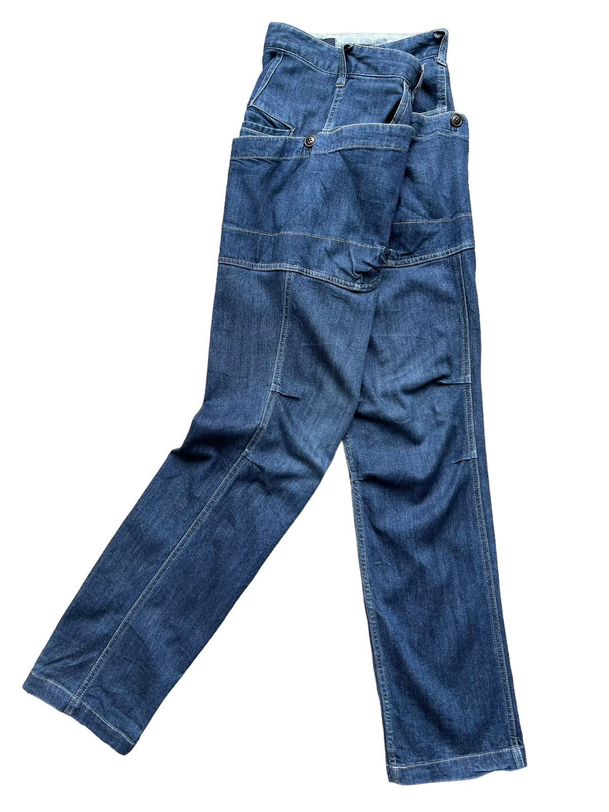 Japanese Brand Rage Blue Japan Multipocket Straight Cut Pants 30x31 Size US 30 / EU 46 - 4 Thumbnail