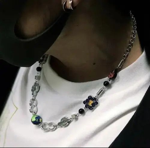 Jewelry Charm Necklace Cactus Chain Jewelry World Art Classic Flame Size ONE SIZE - 4 Thumbnail