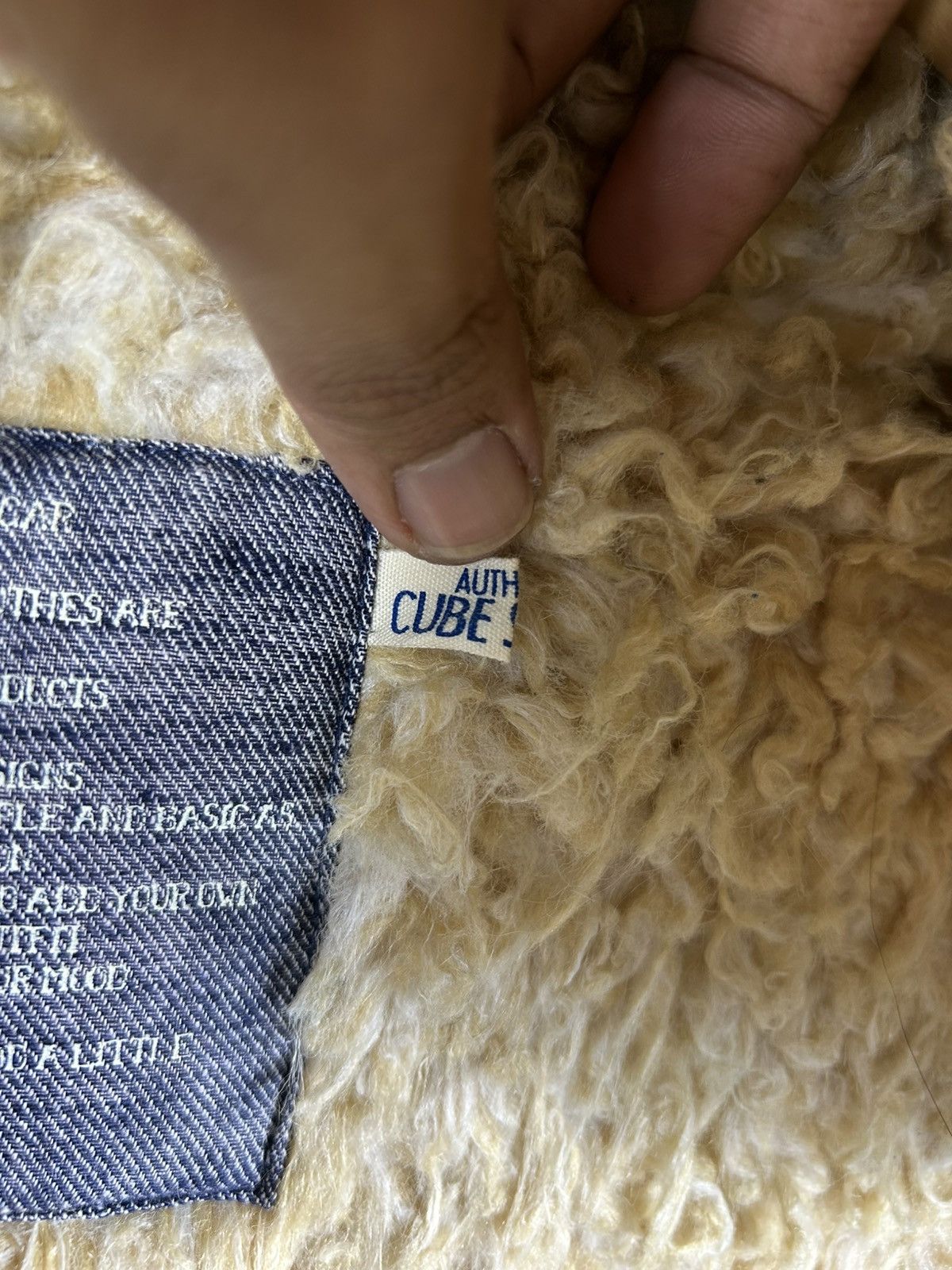 Japanese Brand × Vintage ⚡️Vintage Cube Sugar Hooded Flannel Sherpa Jacket Size US M / EU 48-50 / 2 - 10 Thumbnail