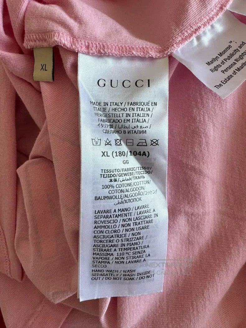 Gucci Gucci FW22 Pink kitten letter short sleeve Size XL / US 12-14 / IT 48-50 - 4 Thumbnail