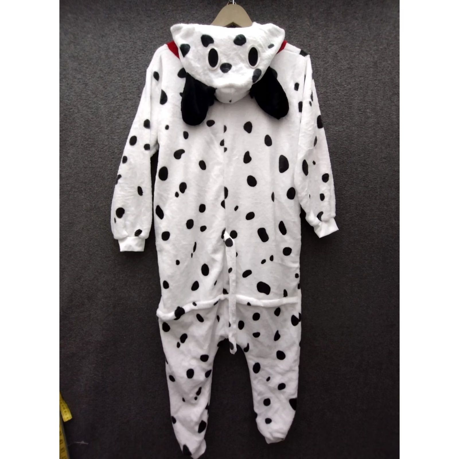 Vintage VINTAGE Adult Pajamas Halloween Dog One Piece Costume S White Polar Fleece Animal Kigurumis Halloween Adults S Pajamas Dog Costume White Adults S Size ONE SIZE - 2 Thumbnail