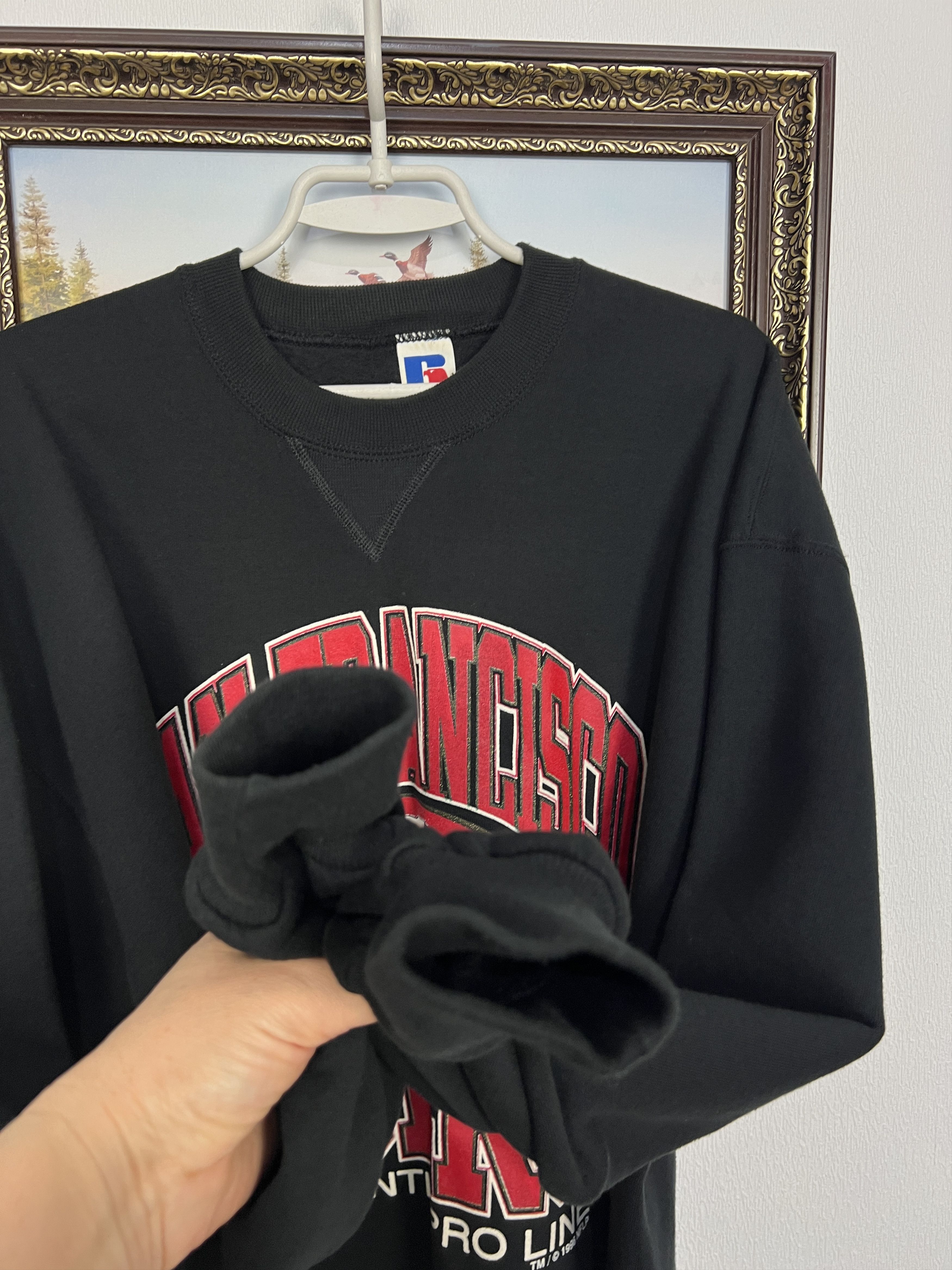Russell Athletic San Francisco 49ers Sweatshirt NFL Crewneck Over Print Size US XL / EU 56 / 4 - 7 Thumbnail