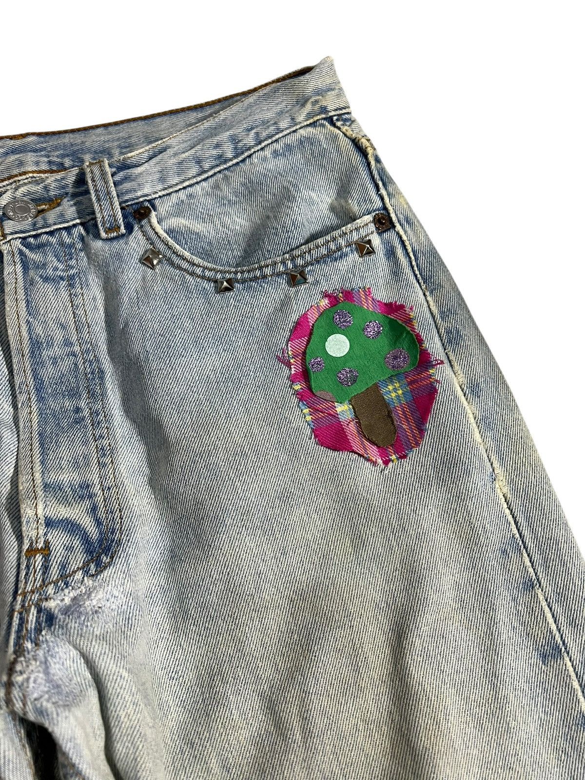 Levi's Vintage Levis 501 Patchwork Faded Jean Size US 30 / EU 46 - 9 Thumbnail