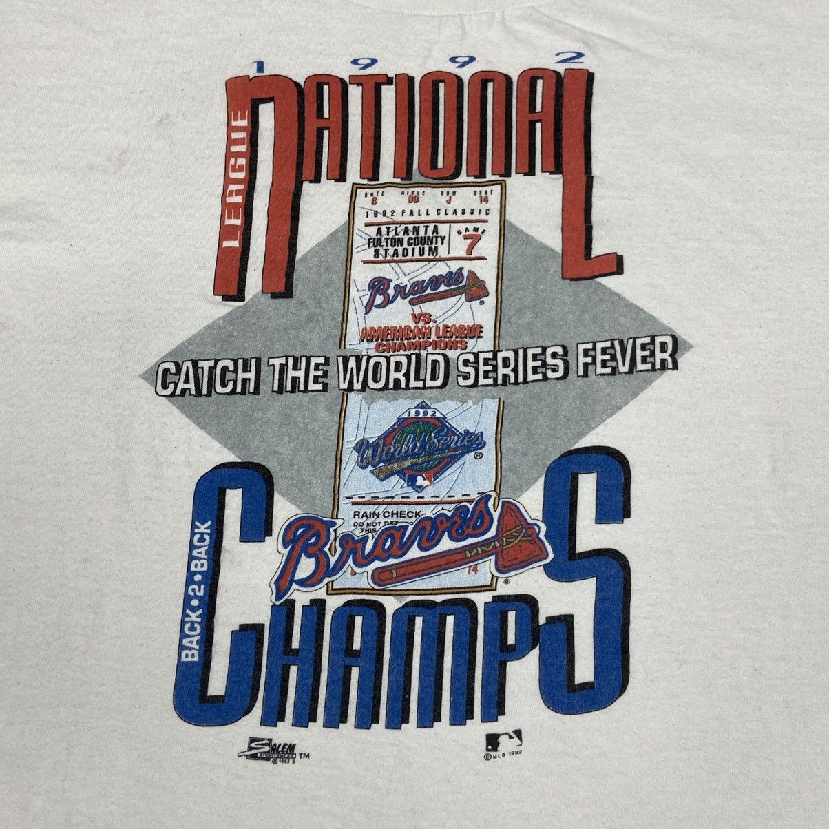 Vintage Vintage Atlanta Braves World Series National Champs Shirt Size US L / EU 52-54 / 3 - 3 Thumbnail